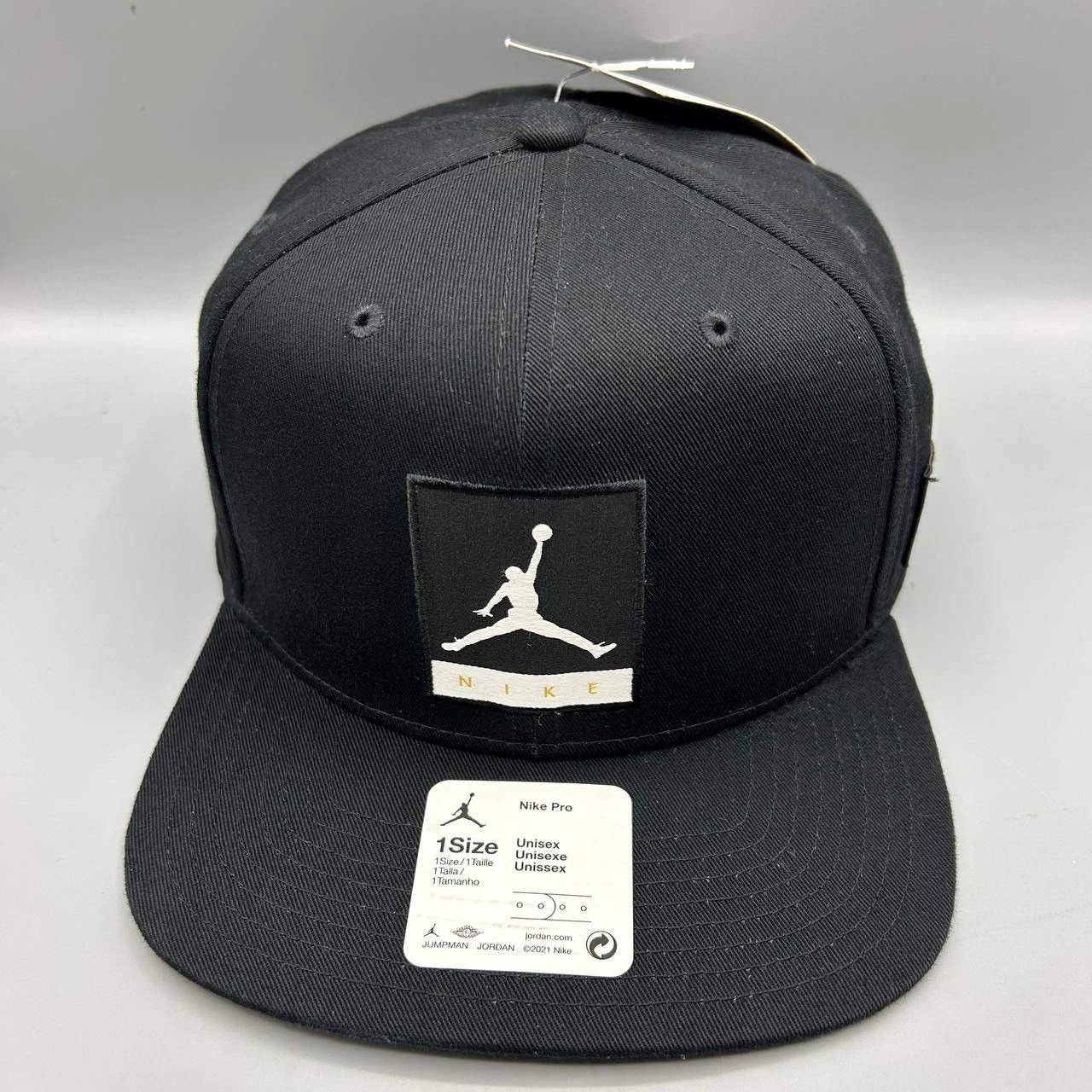 Jordan Brand Air Jordan Hat Men Black Jumpman Nike Pro Snap Back Cap New Size ONE SIZE - 1 Thumbnail