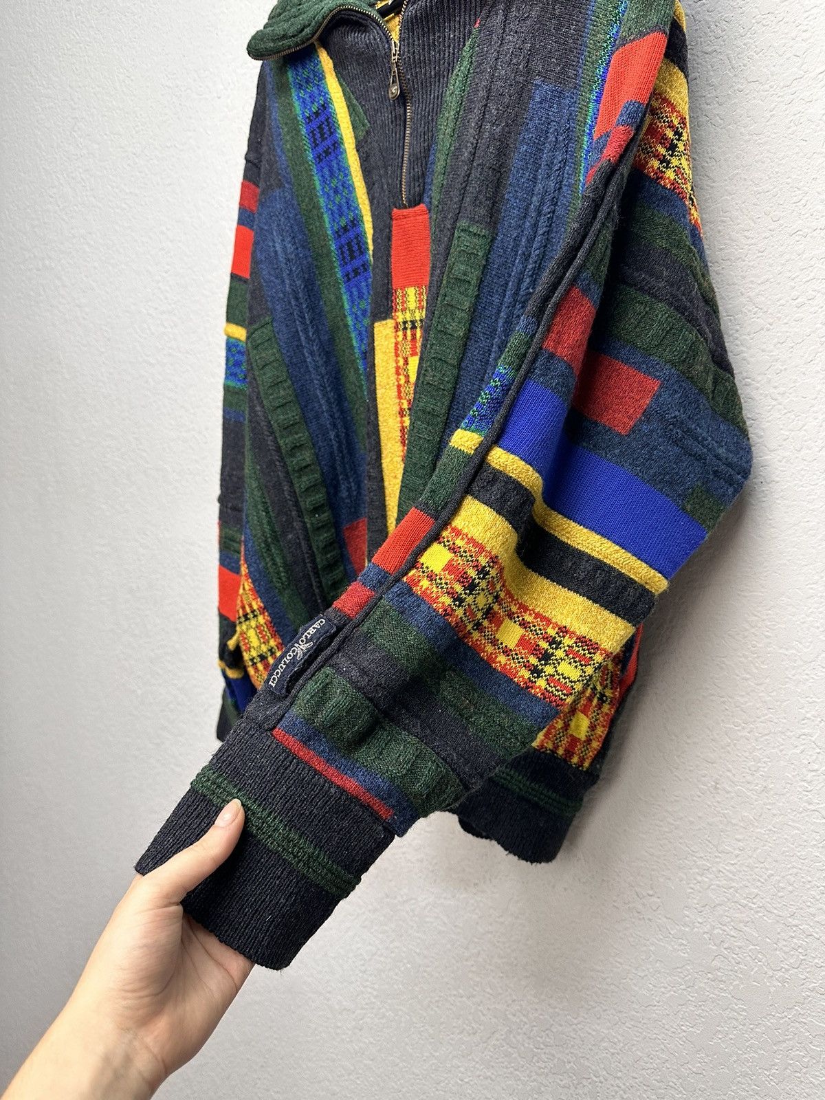 Carlo Colucci Carlo Colucci vintage knit sweater coogi style 90s germany Size US L / EU 52-54 / 3 - 11 Thumbnail