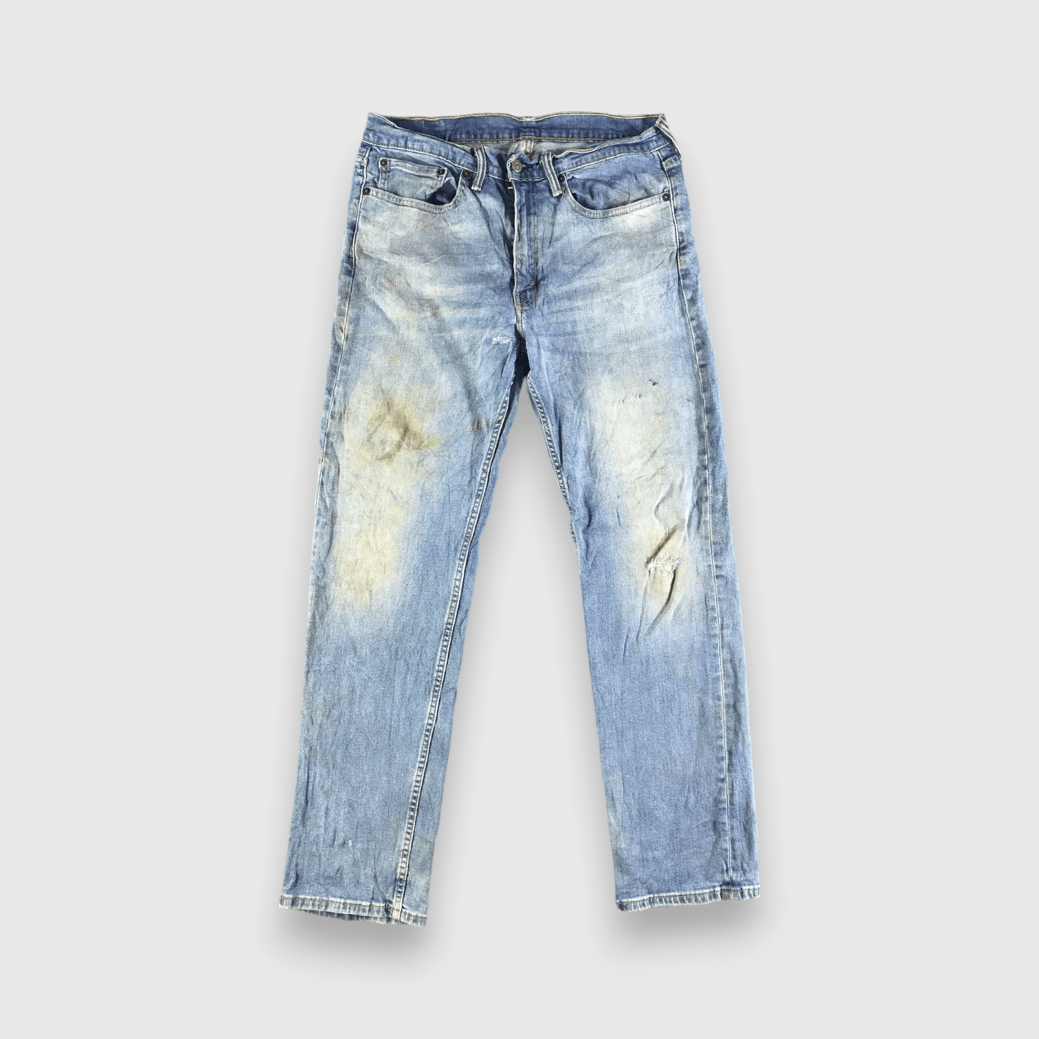 Levi's Vintage Blue Wash Levis 514 Jeans-J3312 Size US 35 - 1 Thumbnail