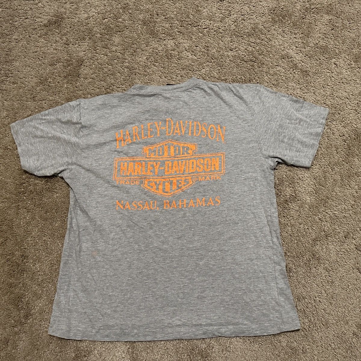 Harley Davidson × Vintage Harley Davidson Shirt Bahamas Grunge Motorcycle Biker Size US S / EU 44-46 / 1 - 4 Thumbnail