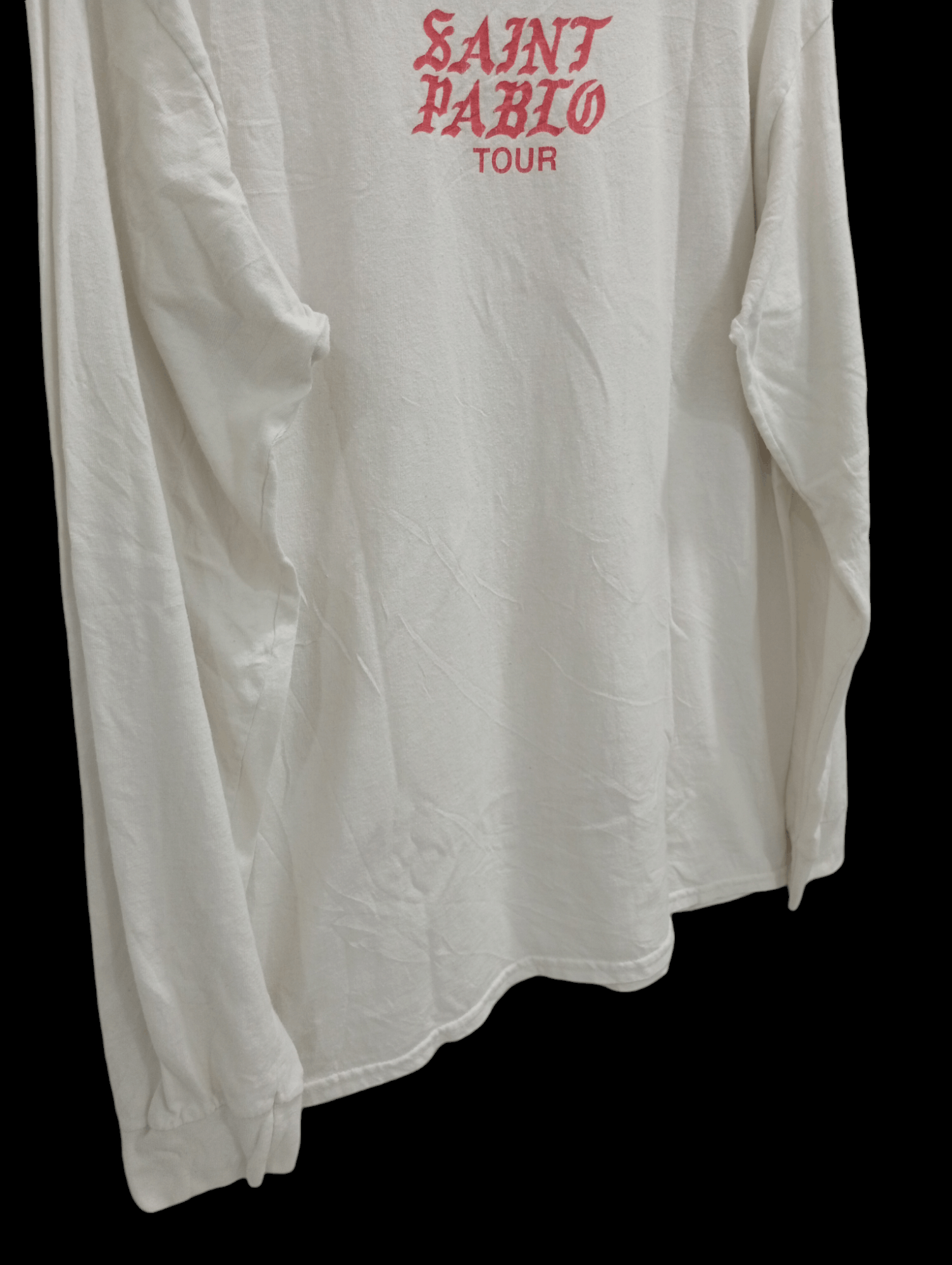 Kanye West × Rap Tees × Vintage 🔥🔥Kanye West Saint Pablo Tour LS T-Shirt Size US L / EU 52-54 / 3 - 5 Thumbnail