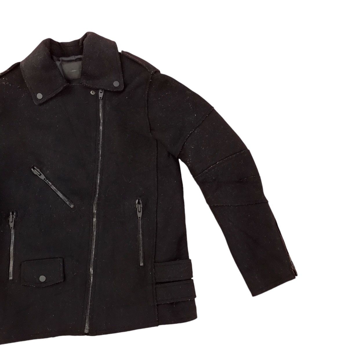 Alexander Wang ALEXANDER COLLAB H&M BIKER STYLE WOOL JACKET Size US S / EU 44-46 / 1 - 3 Thumbnail