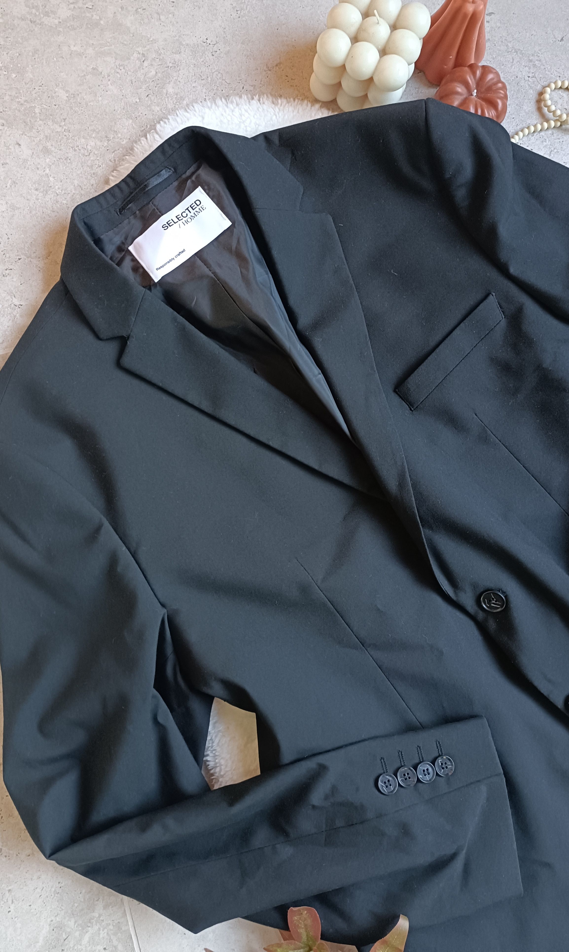 Selected Homme Black elegant man blazer suit Selected Homme old money Size 46L - 9 Thumbnail