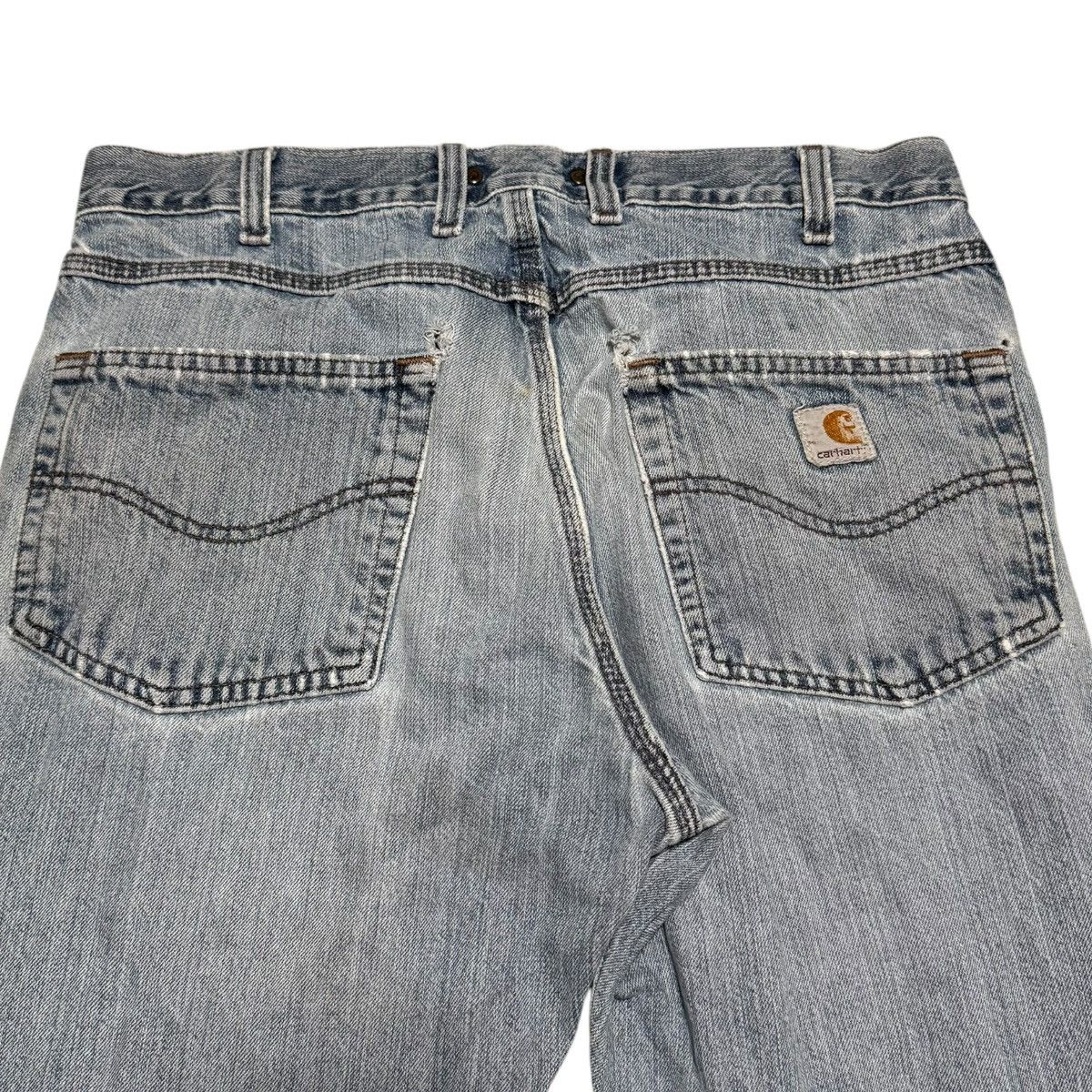 Carhartt Carhartt Distressed Grunge Traditional Fit Jeans Men’s 35x26 Size US 35 - 4 Thumbnail