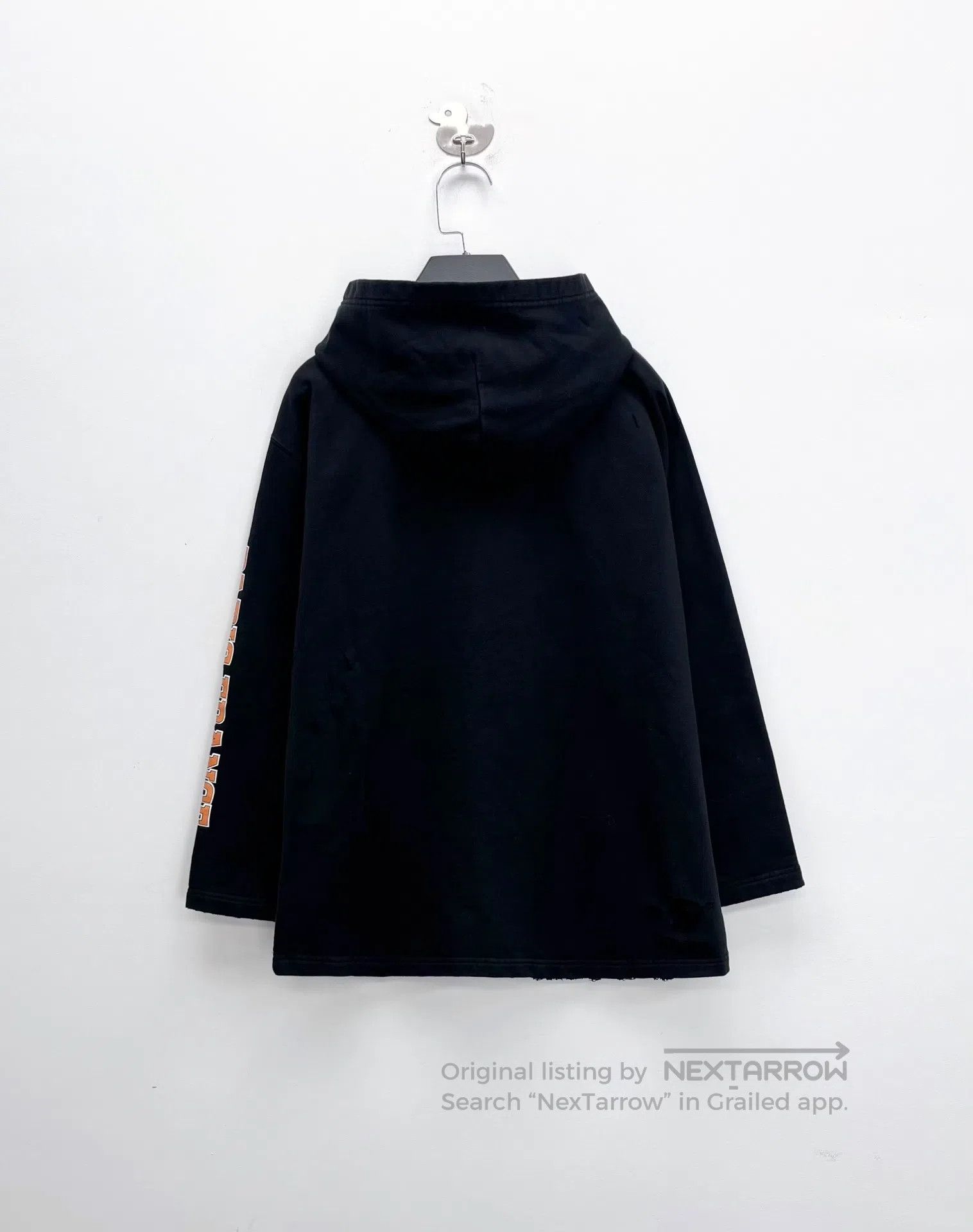 Balenciaga Balenciaga SS22 Black Distressed Wheat Ear Scissors Hoodie Size XS / US 0-2 / IT 36-38 - 2 Thumbnail