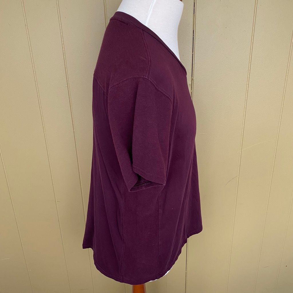 Gap Gap men XL V-neck short sleeve casual shirt burgundy Size US XL / EU 56 / 4 - 3 Thumbnail