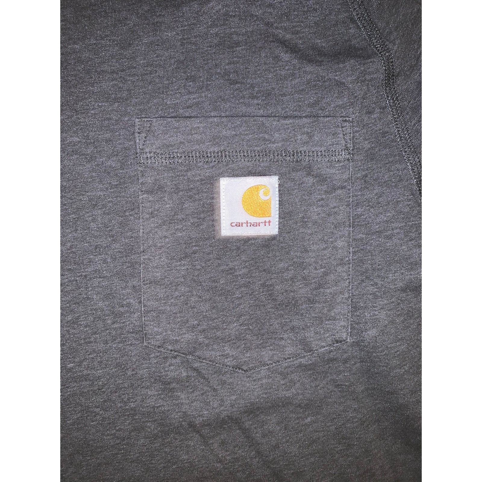 Carhartt Carhartt Force Long Sleeve Pocket T Shirt S Gray Workwear Size US M / EU 48-50 / 2 - 3 Thumbnail
