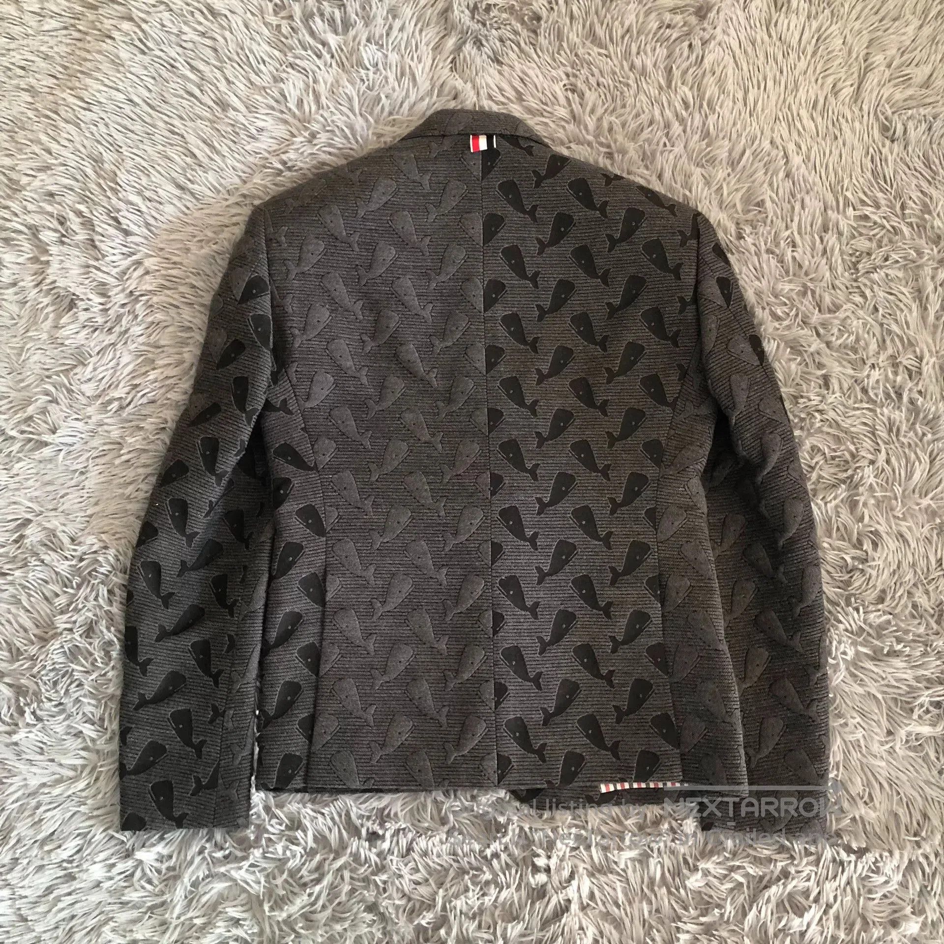 Thom Browne Thom Browne TB Whale Pattern Blazer. Size XS / US 0-2 / IT 36-38 - 8 Thumbnail