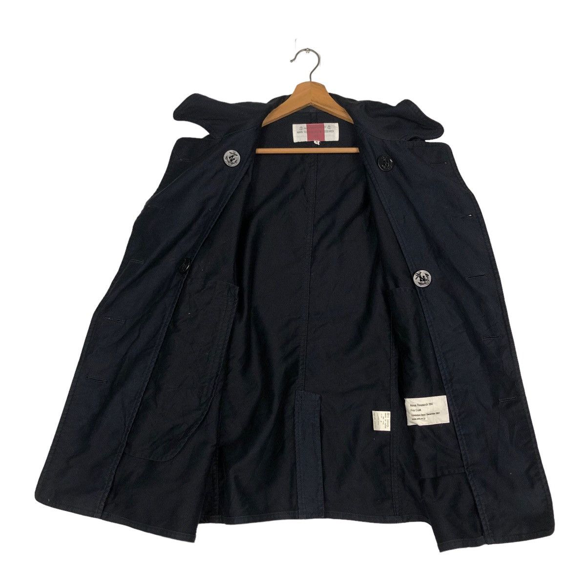General Research 🔥Vintage Pea Coats Jacket Naval Clothing Factory Research Size US M / EU 48-50 / 2 - 13 Thumbnail