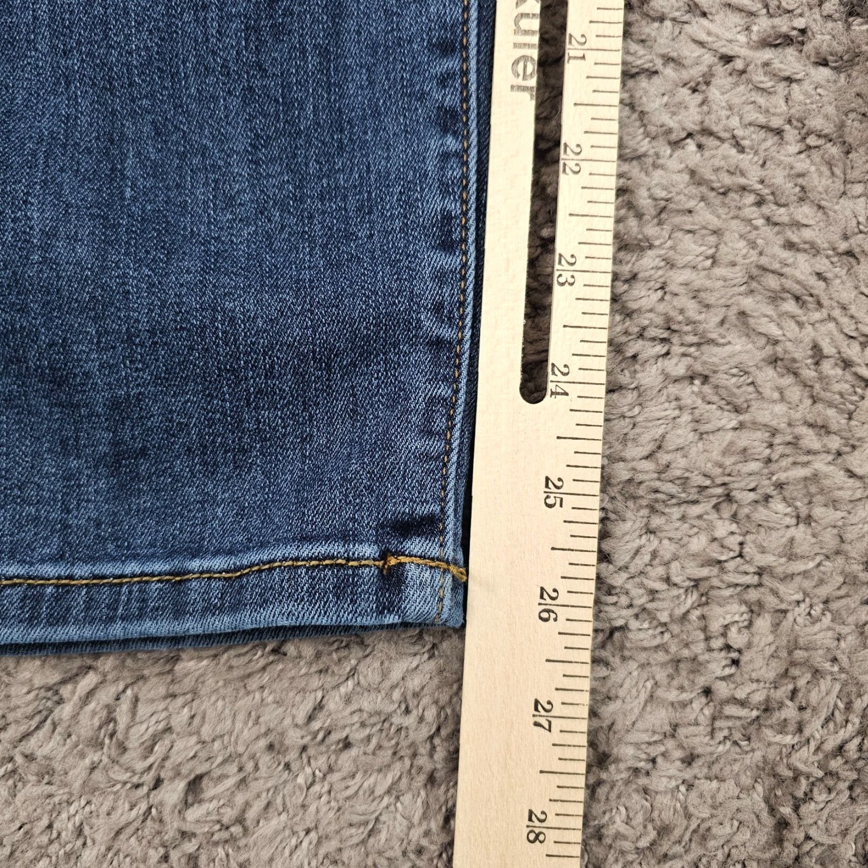 Denime Judy Blue Jeans Womens Relaxed Fit Mid Rise Distressed Stretch Denim 29x26 Blue Size 27" / US 4 / IT 40 - 6 Thumbnail