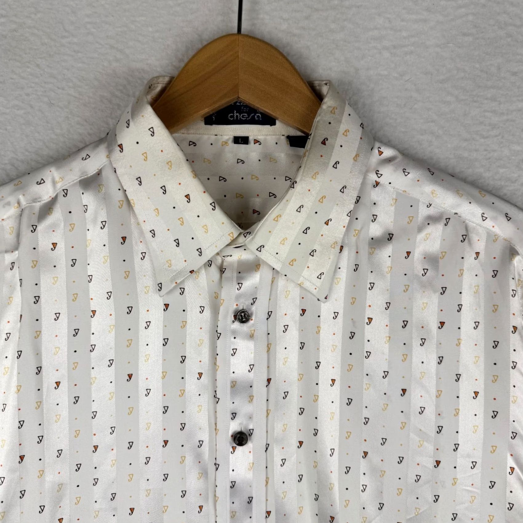 Vintage VINTAGE Givency for Chesa Long Sleeve Shirt Mens L Satin Disco 70s AOP Vintage Size US L / EU 52-54 / 3 - 3 Thumbnail