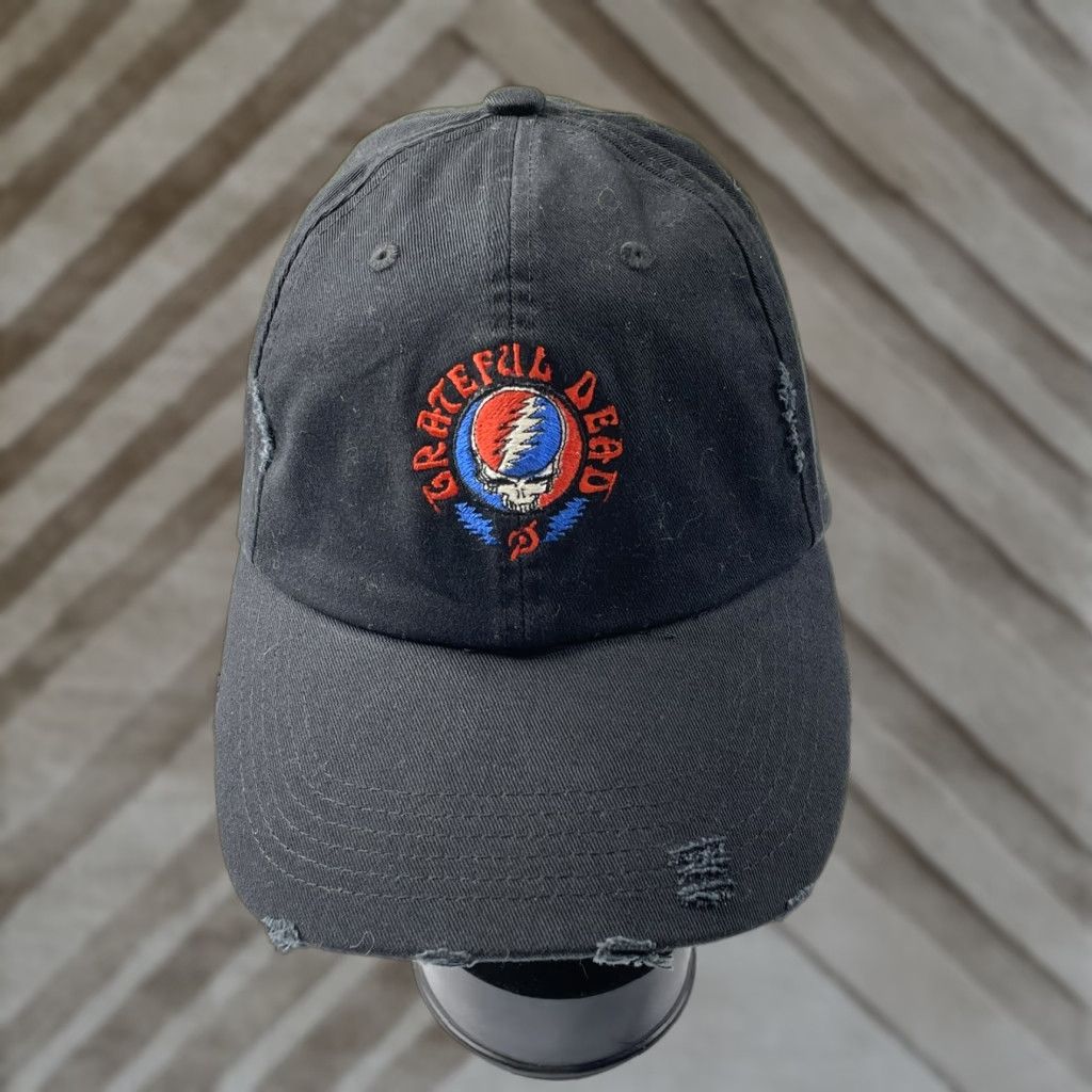 Vintage Peloton The Grateful Dead Distressed Baseball Cap Hat Adjustable Strapback Men Hat Black Cotton Cap Shirt? Size ONE SIZE - 1 Thumbnail