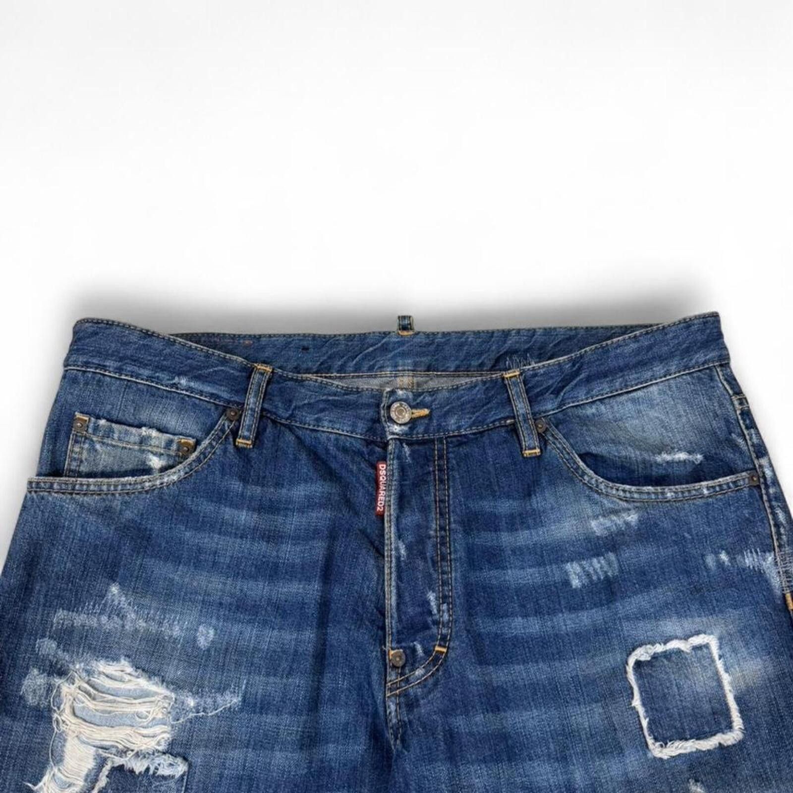 Dsquared2 DSQUARED2 blue jeans with unique design Size US 39 - 5 Thumbnail