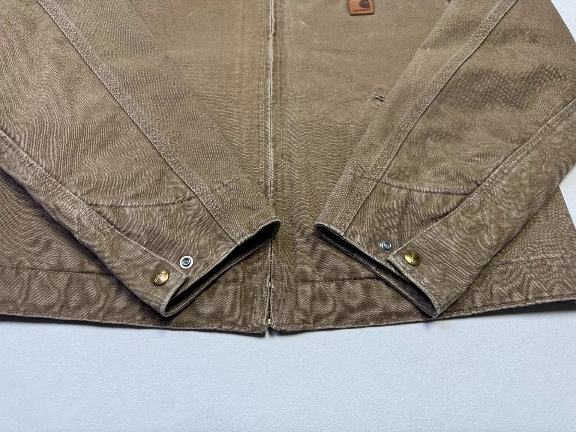 Carhartt Vintage Carhartt J97 L-Tall Brown Detroit Jacket Size US L / EU 52-54 / 3 - 3 Thumbnail