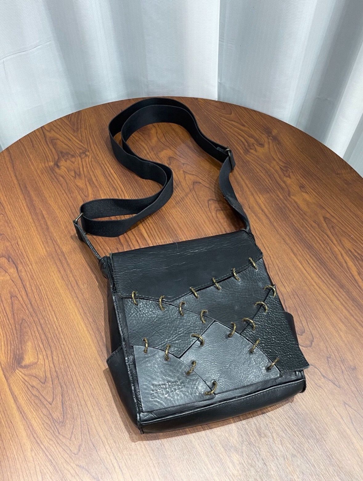 Jean Paul Gaultier jean paul gaultier vintage patchwork metal rings leather bag Size ONE SIZE - 2 Thumbnail