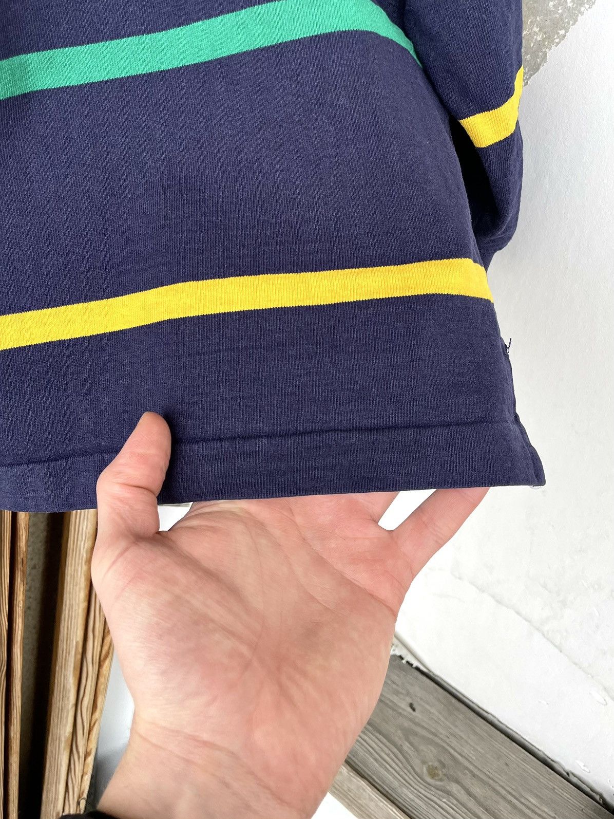 Canterbury of New Zealand Vintage 90s Canterbury Rugby Shirt LS Striped Jersey Size US XL / EU 56 / 4 - 6 Thumbnail