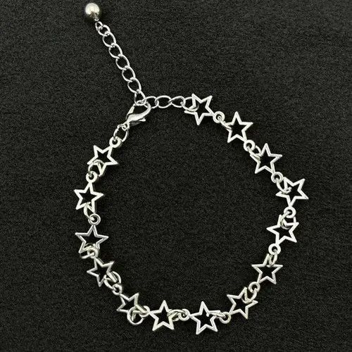 Japanese Brand Y2K Silver Star Bracelet Size ONE SIZE - 1 Thumbnail