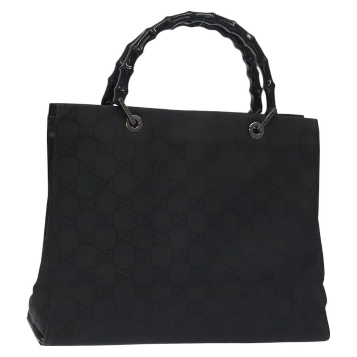 Gucci Gucci Vintage Bamboo Handle Tote GG Nylon Size ONE SIZE - 1 Thumbnail