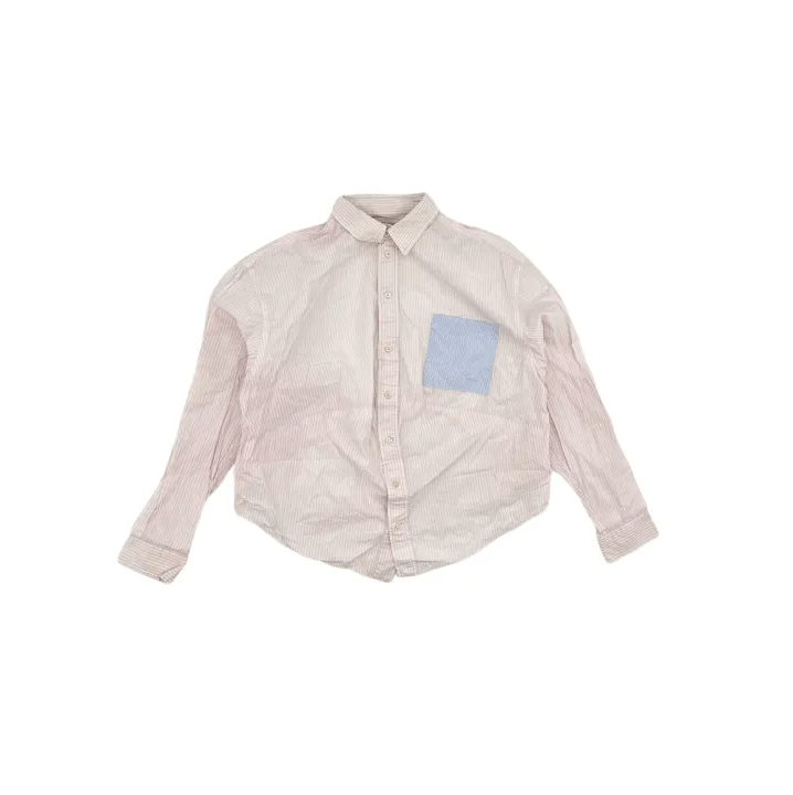 Balenciaga Balenciaga Color-Block Striped Long Sleeve Shirt Size US S / EU 44-46 / 1 - 1 Thumbnail