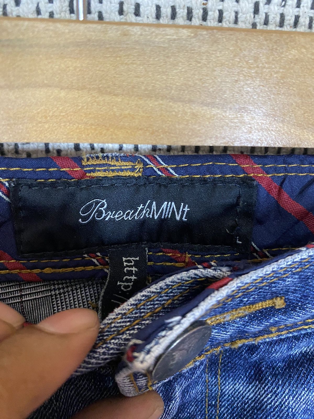 Japanese Brand × Seditionaries Breathmint double waist flared denim very rare Size US 34 / EU 50 - 11 Thumbnail