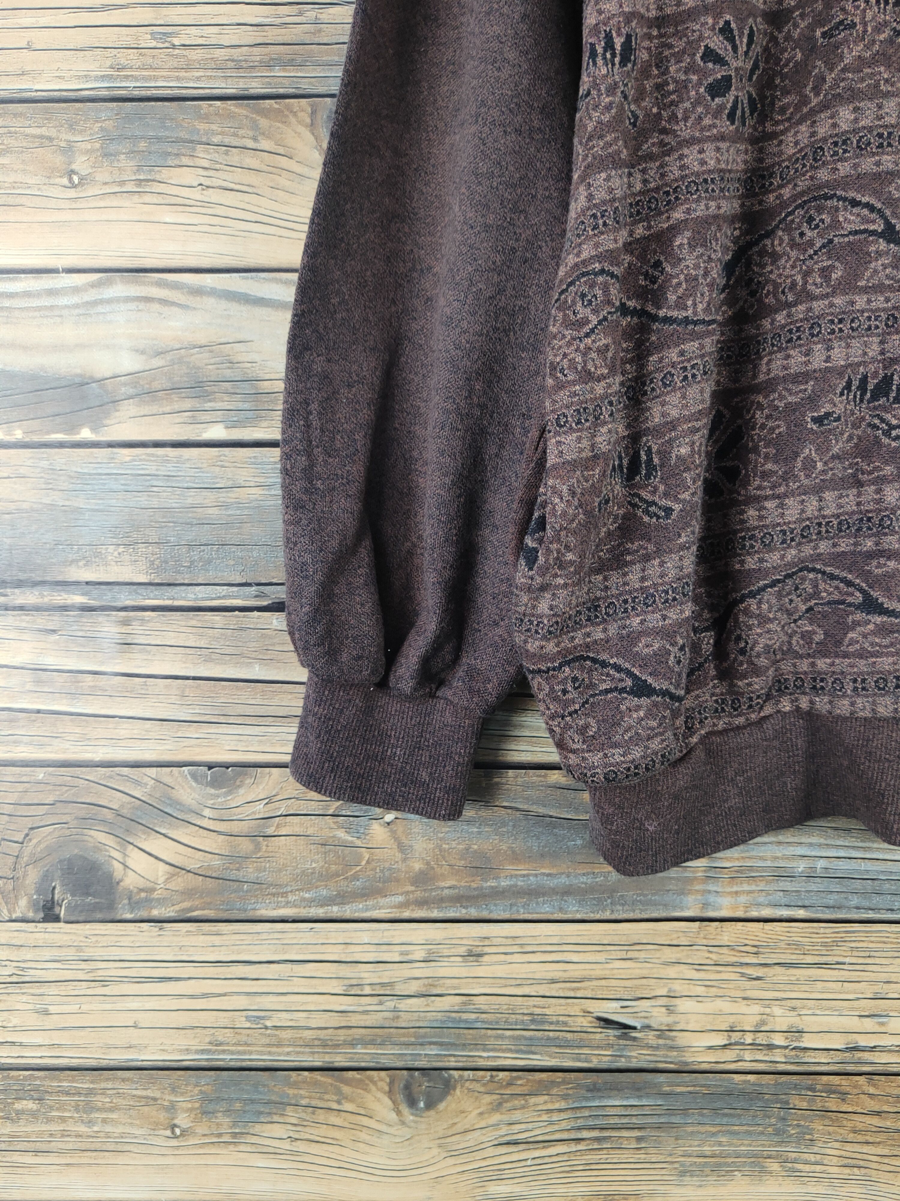 Vintage Vivre Club Dark Brown Knitwear Sweaters #W2120 Size US L / EU 52-54 / 3 - 4 Thumbnail