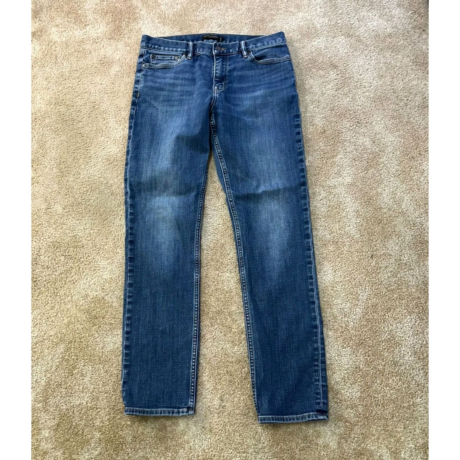 Banana Republic Banana Republic Slim Fit Jeans Men's 33x34 Blue Denim 5-Pocket Stretch Casual Jeans Mens Size US 33 - 2 Thumbnail