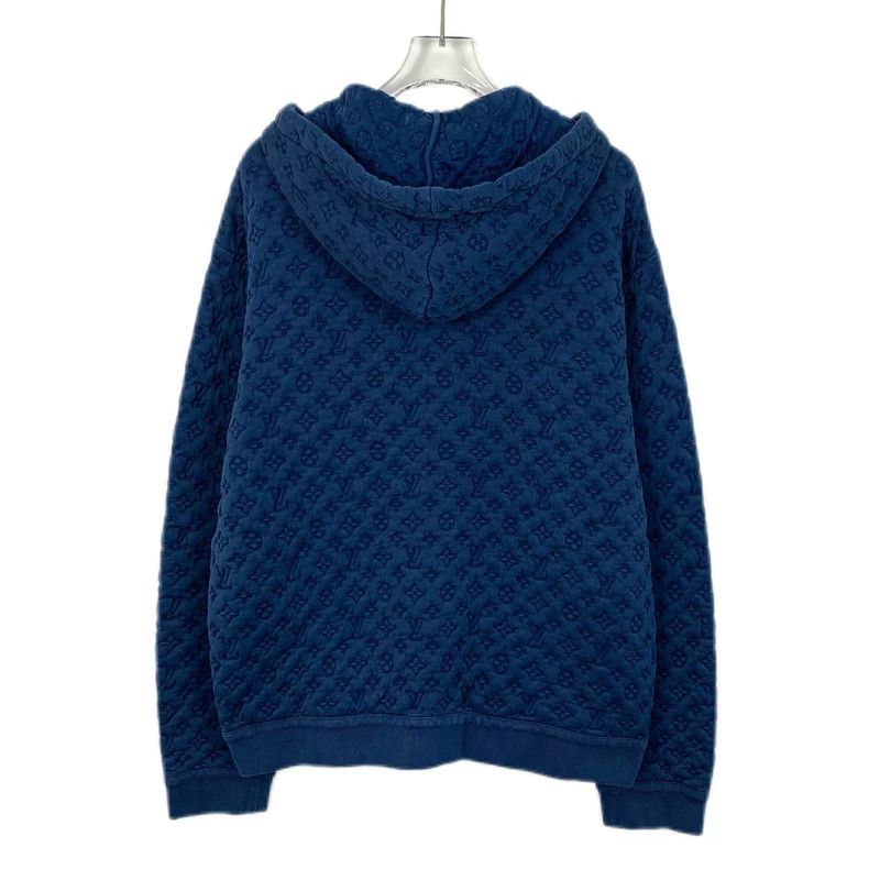 Louis Vuitton Louis Vuitton Cotton hooded drawstring zippered sweatshirt Size L / US 10 / IT 46 - 2 Thumbnail