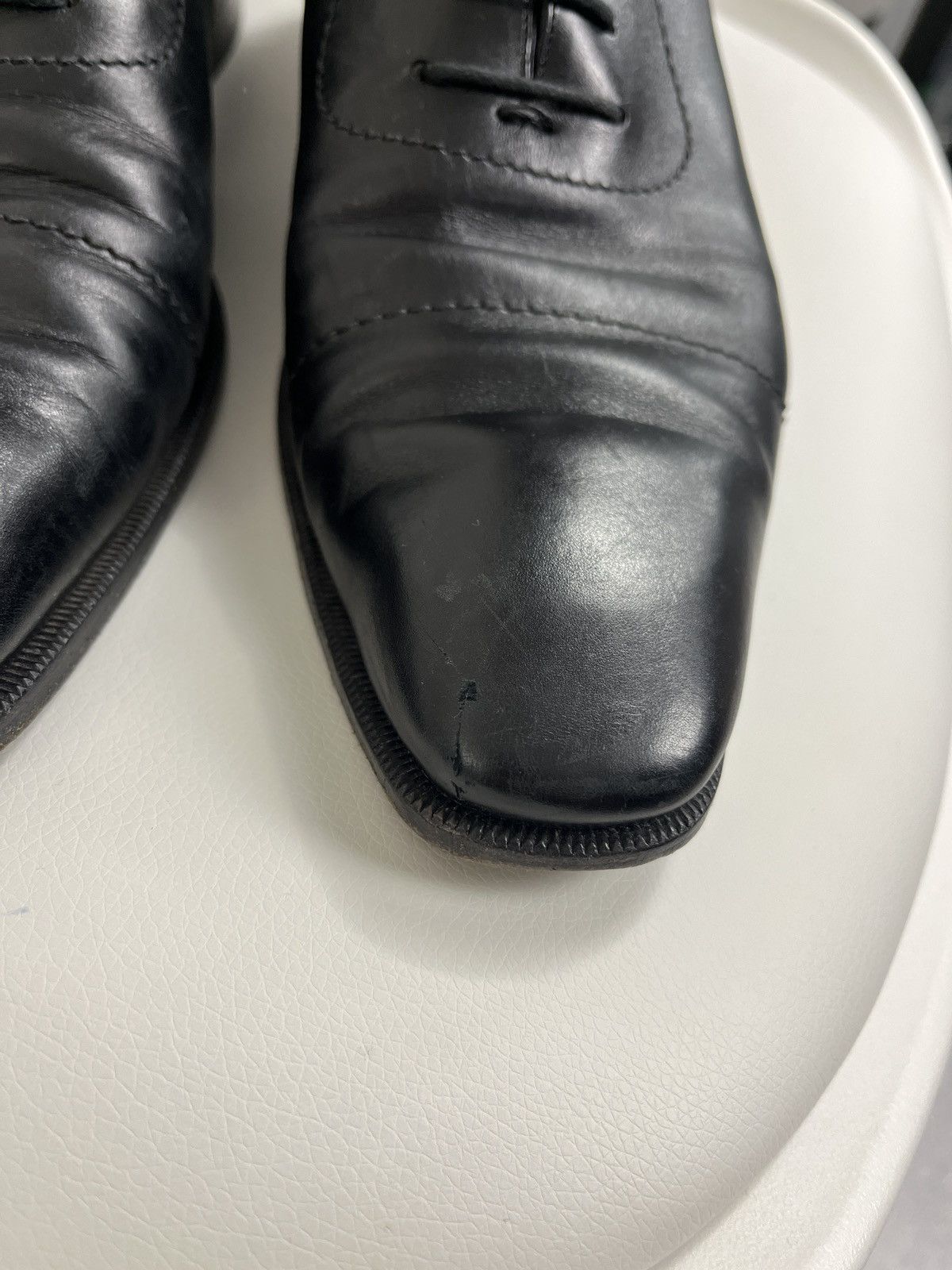 Gucci × Vintage Gucci Leather Oxford Dress Lace-Up Shoes Cap Toe Derby US 10 Size US 10 / EU 43 - 5 Thumbnail