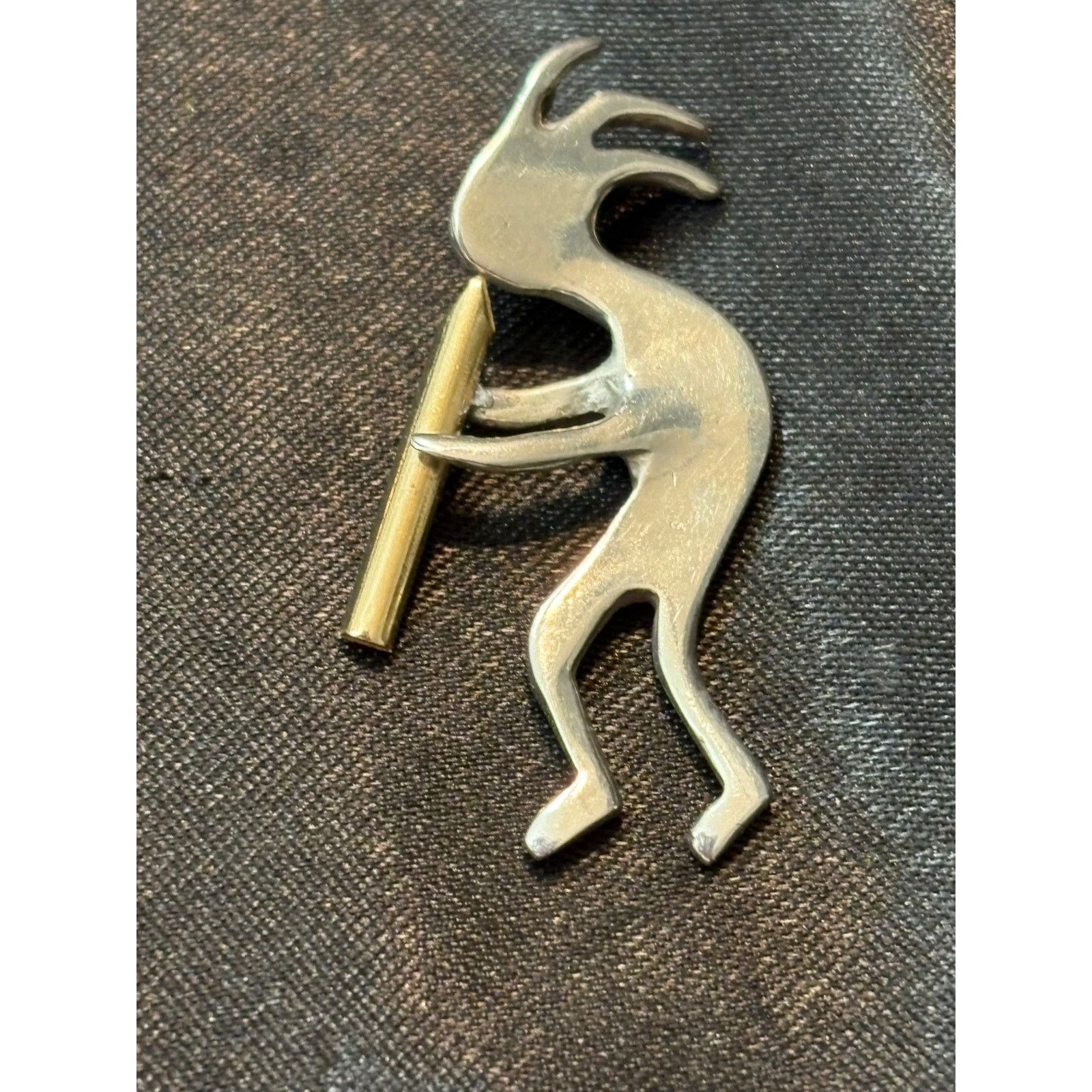 Other Vintage Kokopelli Flute Pendant Silver Tone Southwest Style Size ONE SIZE - 1 Thumbnail