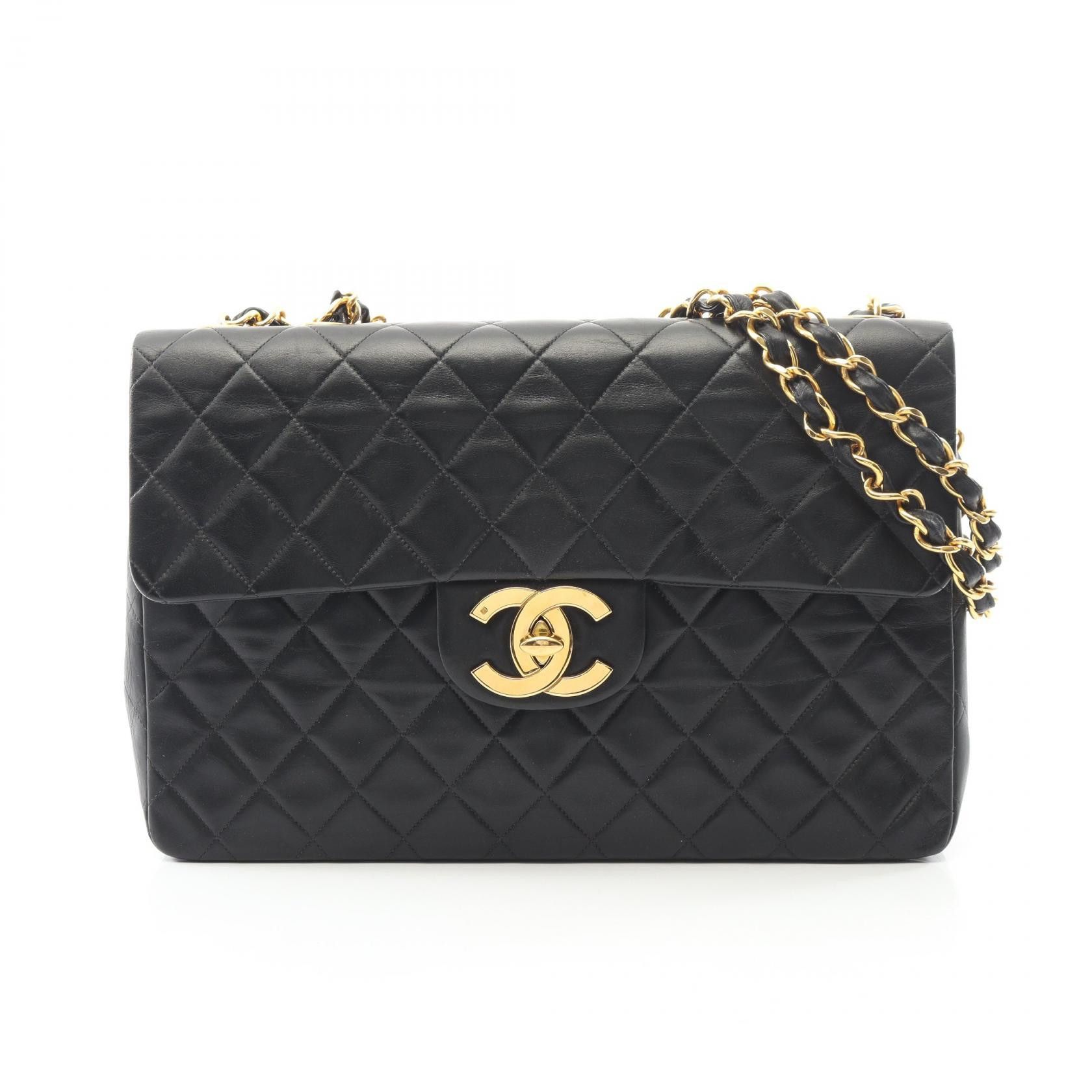 Chanel Chanel Chanel Deka Matelasse 34 Lambskin Shoulder Bag Leather Shoulder Bag DUTY FREE for USA Size ONE SIZE - 1 Thumbnail