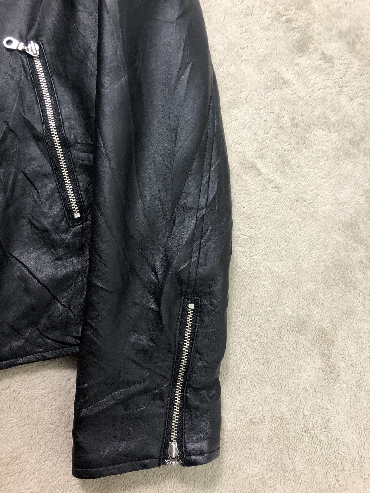 Japanese Brand × Seditionaries Vintage Pvc Leather Crop Jacket Seditionaries Punk Style Size M / US 6-8 / IT 42-44 - 8 Thumbnail