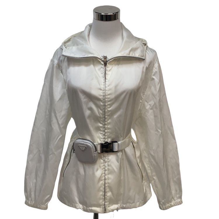 Prada Prada White Pouch Belt Jacket Size 40 Size S / US 4 / IT 40 - 1 Thumbnail