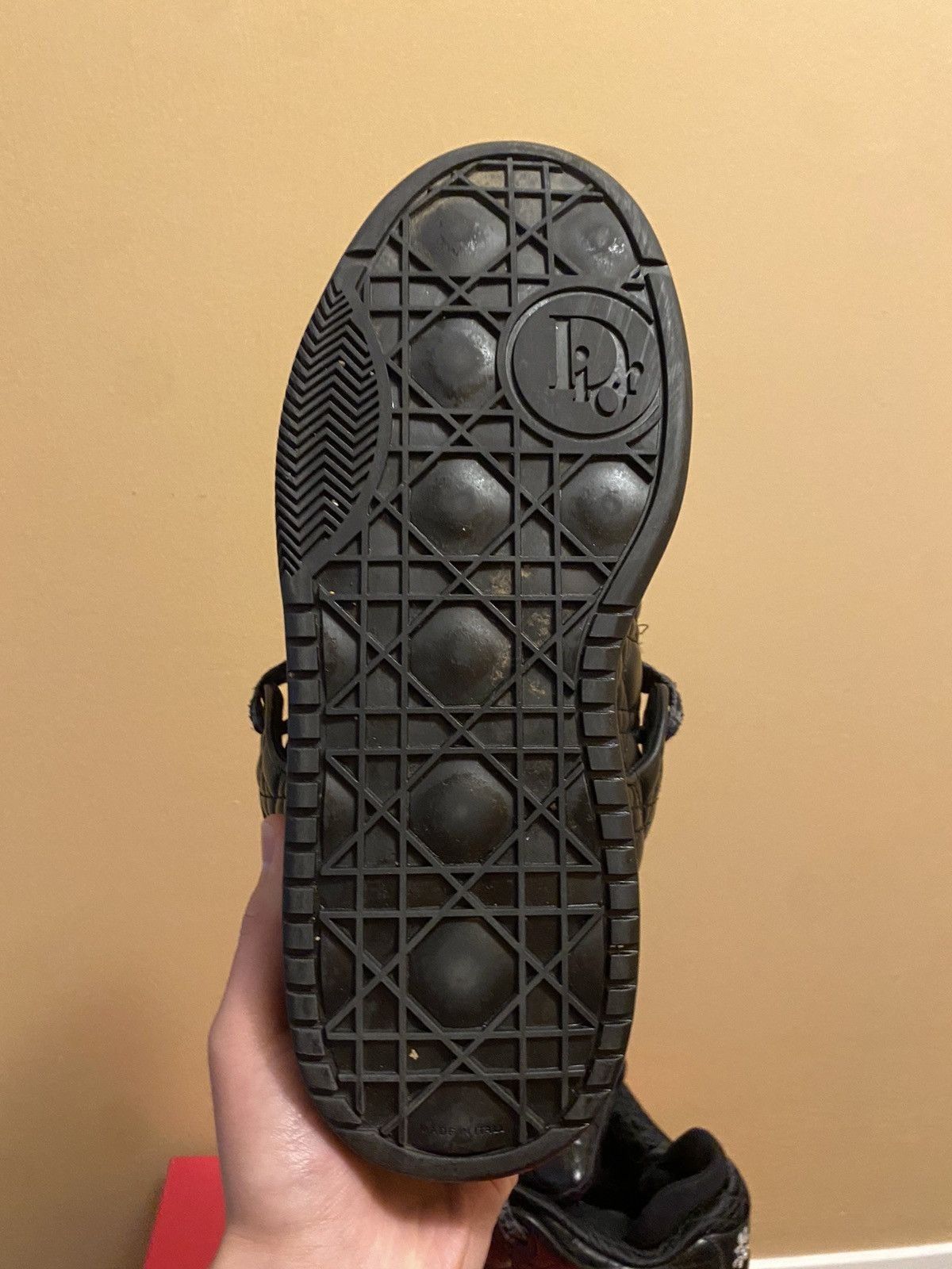 Dior Dior ERL B9S Black Quilted Cannage Calfskin Size US 10 / EU 43 - 10 Thumbnail