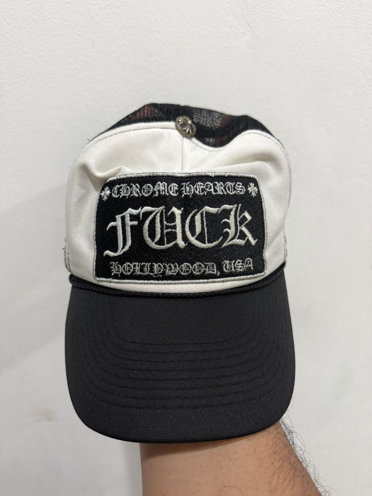 Chrome Hearts Vintage Chrome Hearts Distress Trucker Hat Size ONE SIZE - 2 Thumbnail
