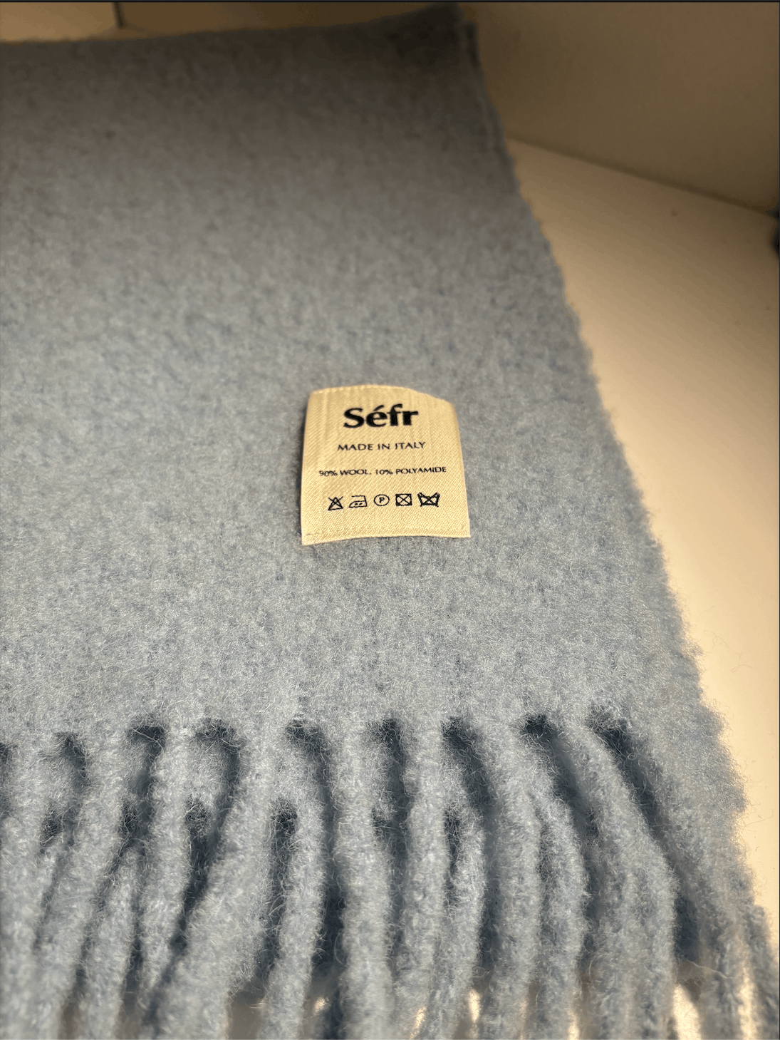 Sefr Séfr Blue Felted Scarf Size ONE SIZE - 2 Thumbnail