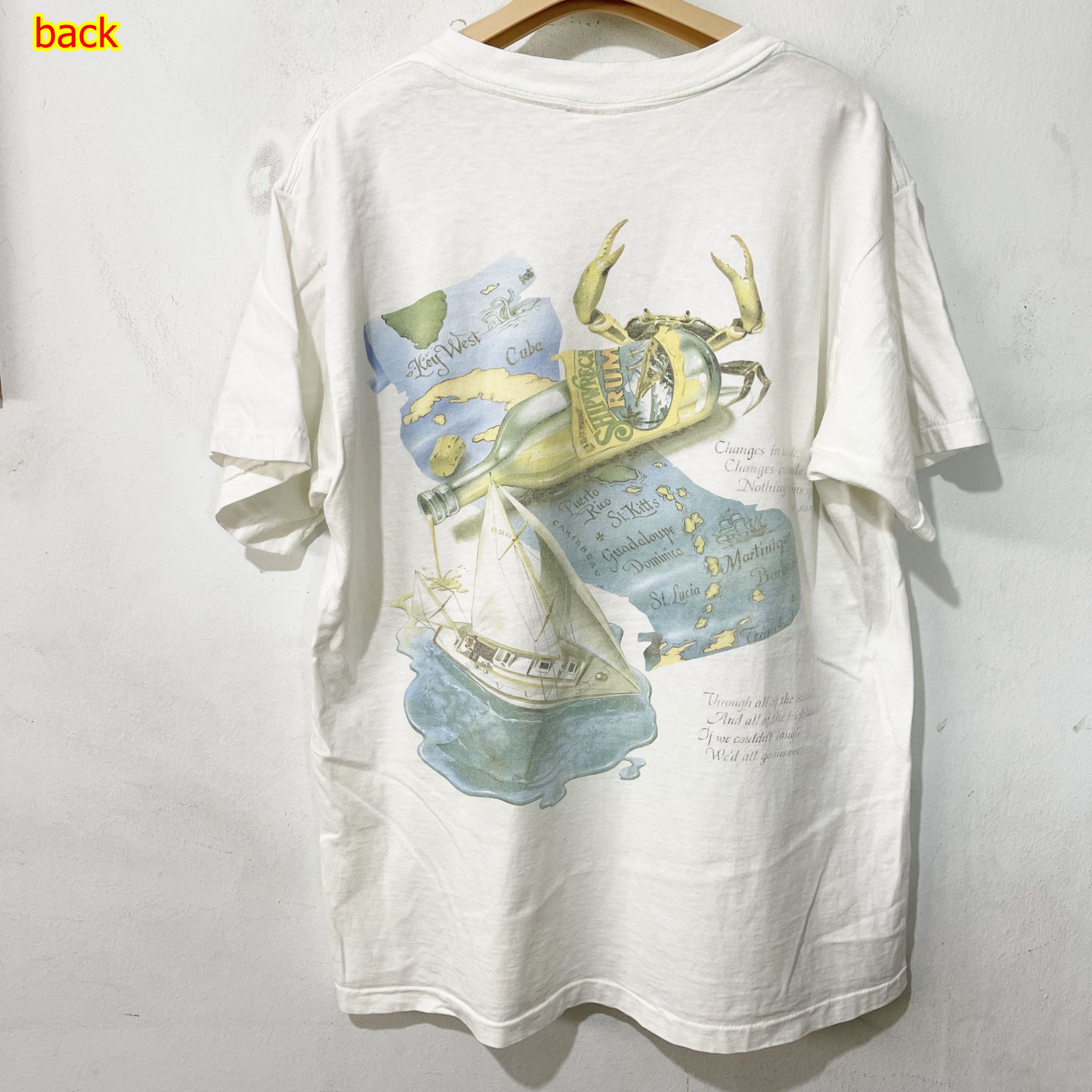 Vintage Vintage 90s Jimmy Buffett’s Caribbean Soul T-Shirt Size US L / EU 52-54 / 3 - 1 Thumbnail