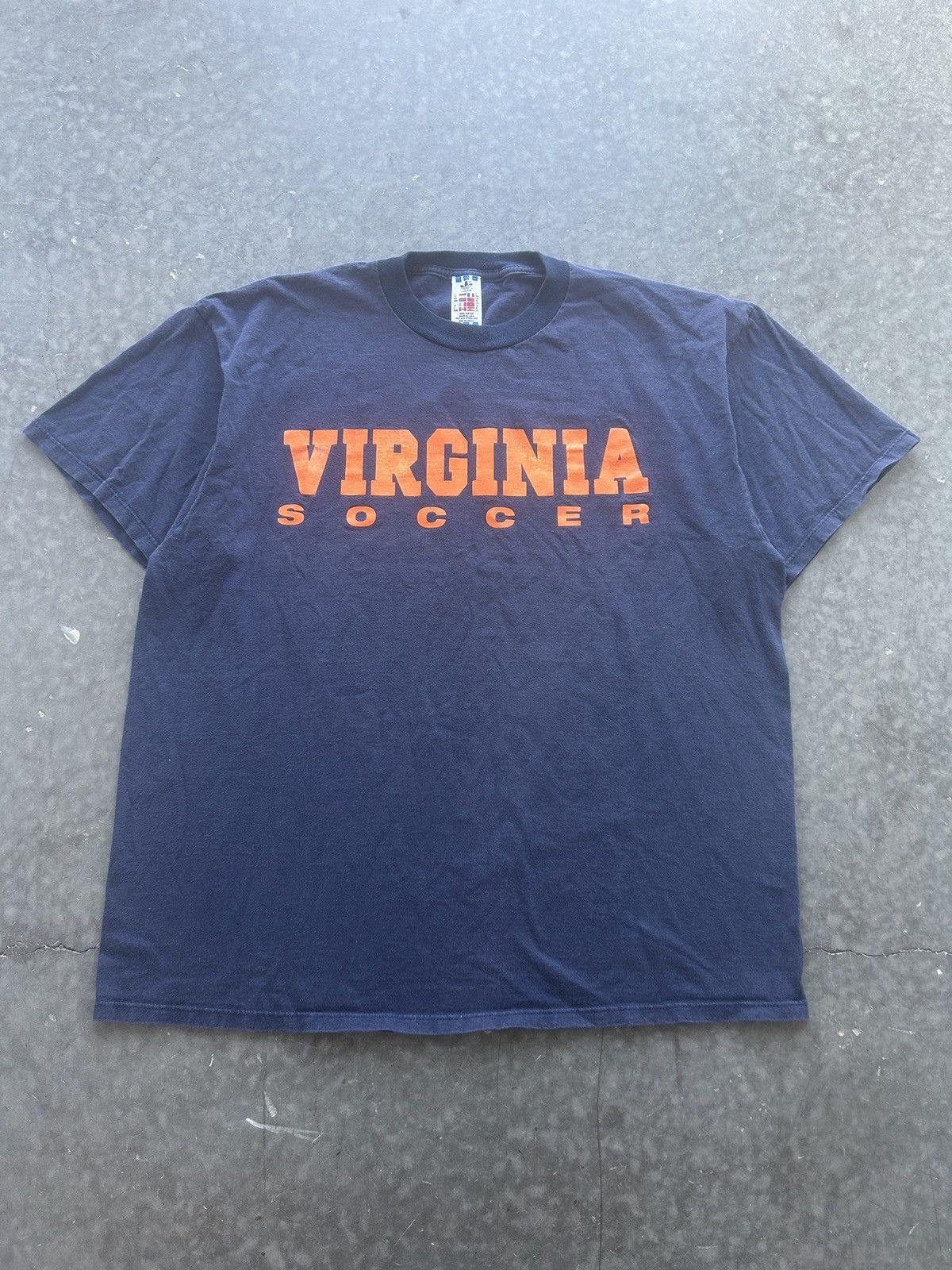 Adidas × Vintage Vintage 90s Adidas University of Virginia Soccer Tee Size US XL / EU 56 / 4 - 2 Thumbnail