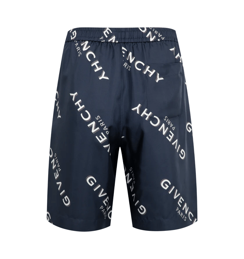 Givenchy o1h1sh11225 Logo Bermuda Short in Nevy Blue Size US 32 / EU 48 - 2 Thumbnail