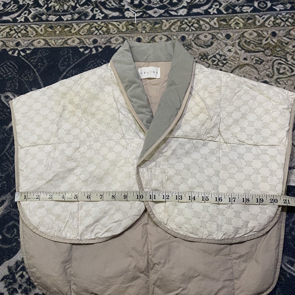 Celine Celine Quilted Monogram Cape Vest - Rare Vintage Size M / US 6-8 / IT 42-44 - 9 Thumbnail