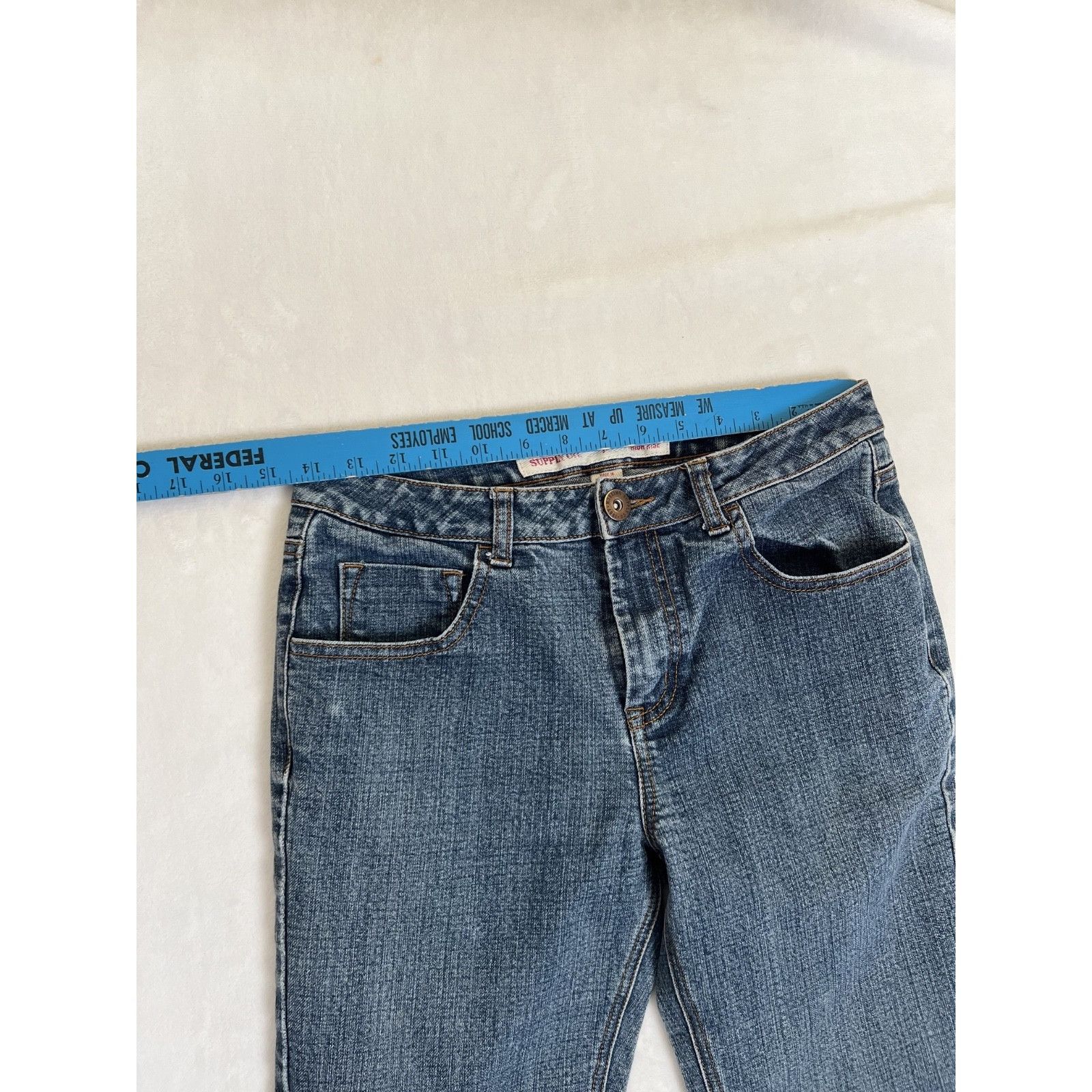 Mossimo Vintage Mossimo Women's Flare Bootcut Denim Jeans Size 9 Y2K Size 28" / US 6 / IT 42 - 3 Thumbnail