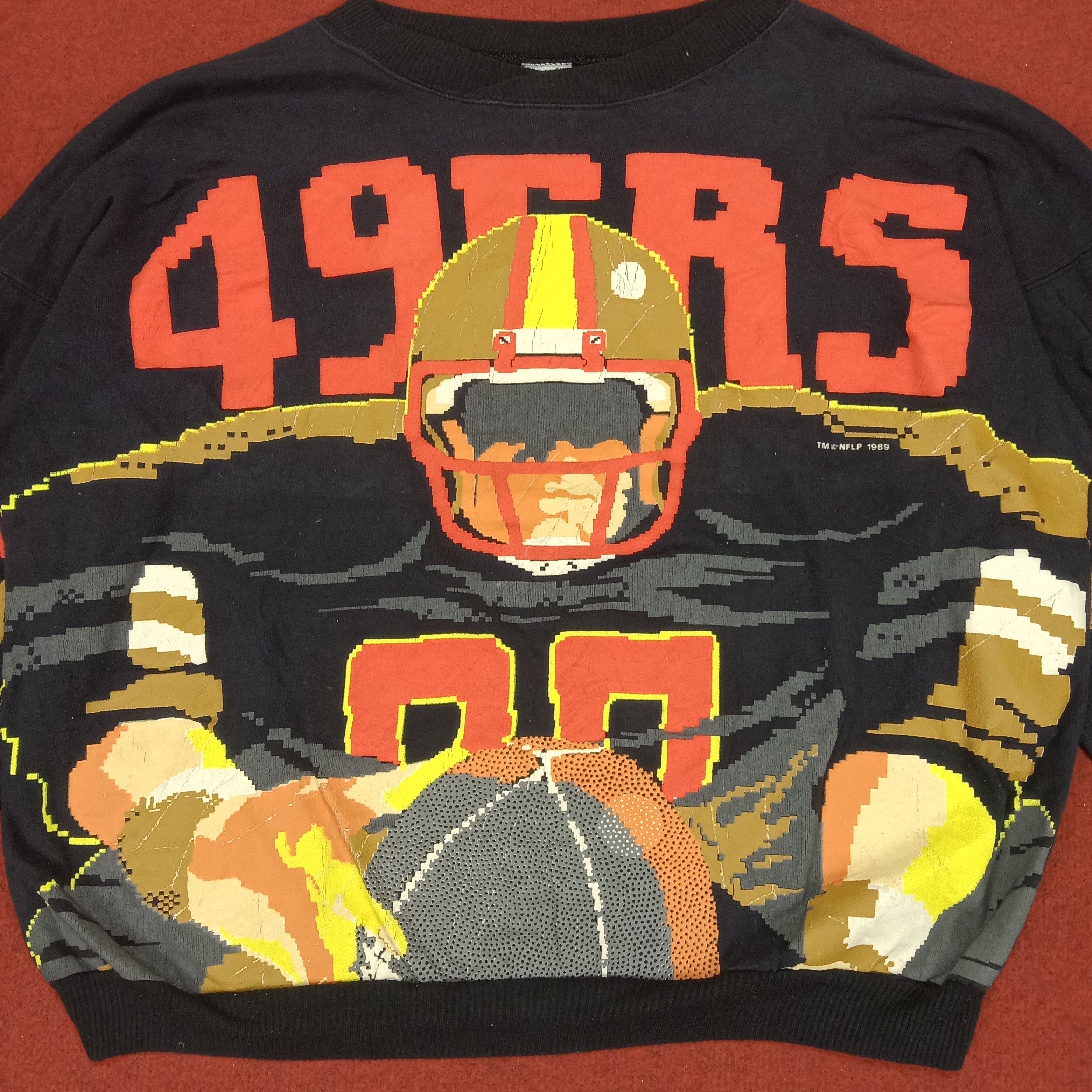 NFL × Vintage San Francisco 49ers NFL Sports Big Print Vintage Sweatshirt Size US L / EU 52-54 / 3 - 3 Thumbnail