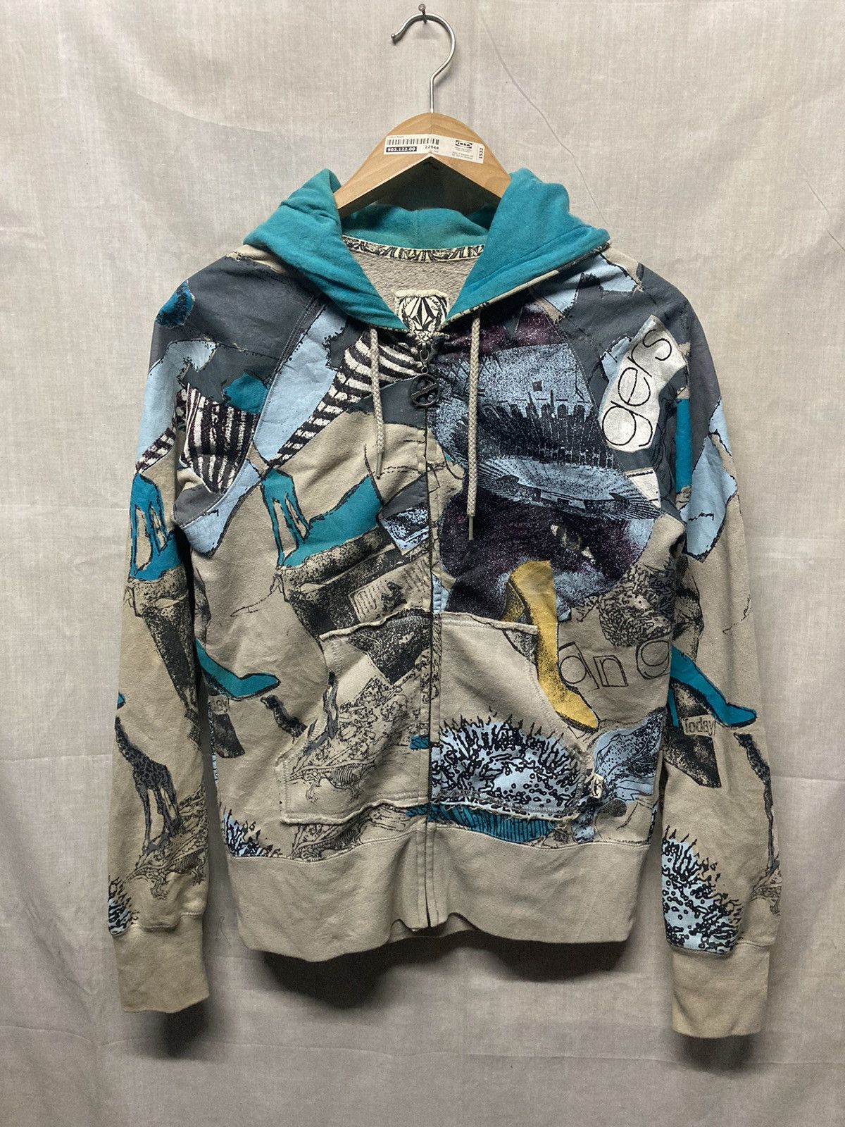 Volcom Volcom Dream Du Jour Overprinted Full Zip Hoodie Size M / US 6-8 / IT 42-44 - 1 Thumbnail
