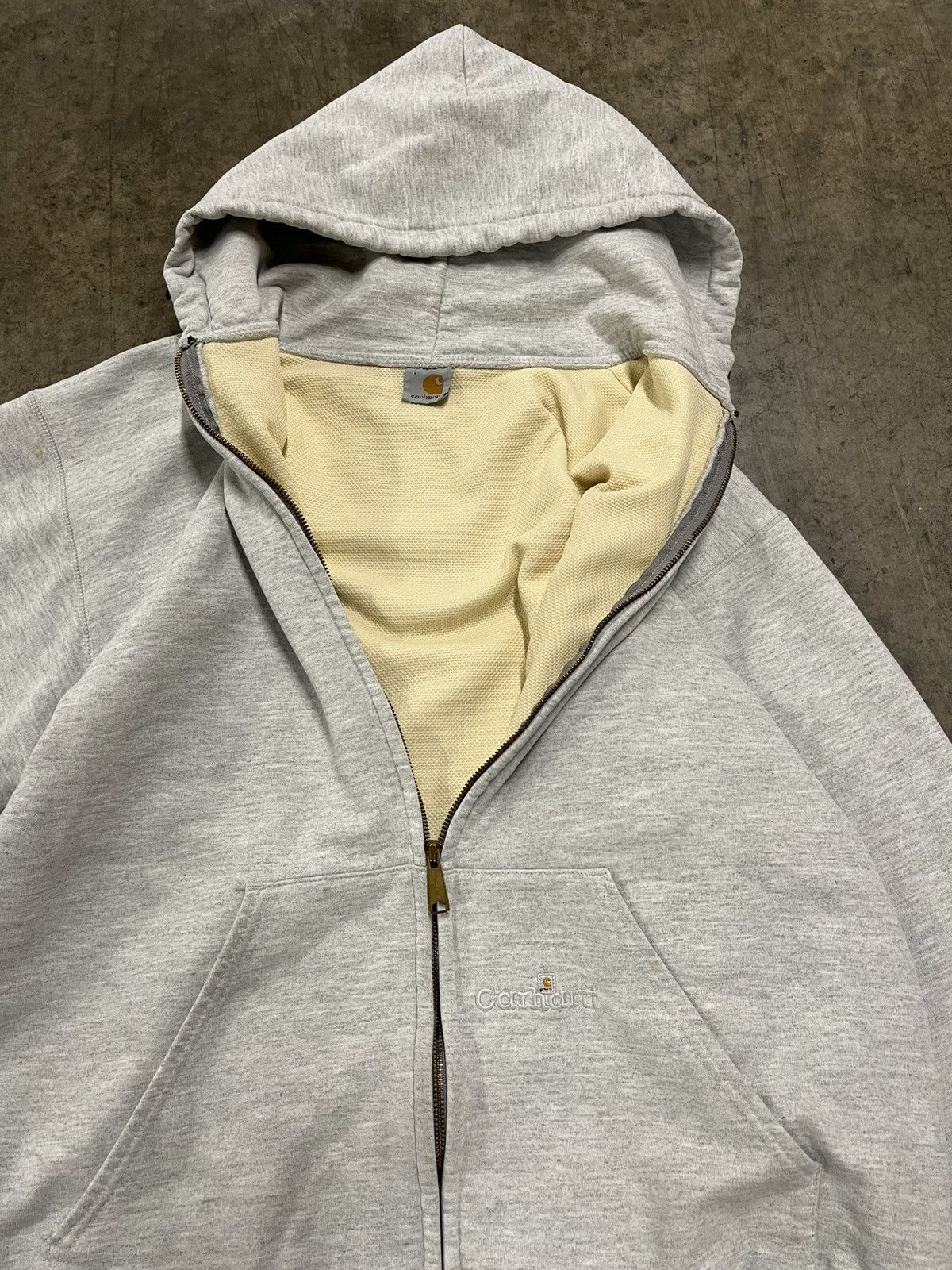 Carhartt × Vintage Carhartt zip up thermal lined vintage hoodie streetwear hype Size US XL / EU 56 / 4 - 8 Thumbnail