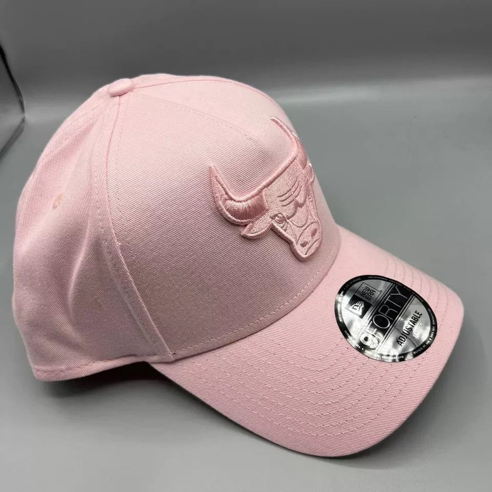 New Era Chicago Bulls Hat Men Pink Gray 9Forty Snap Back Cap New Size ONE SIZE - 3 Thumbnail