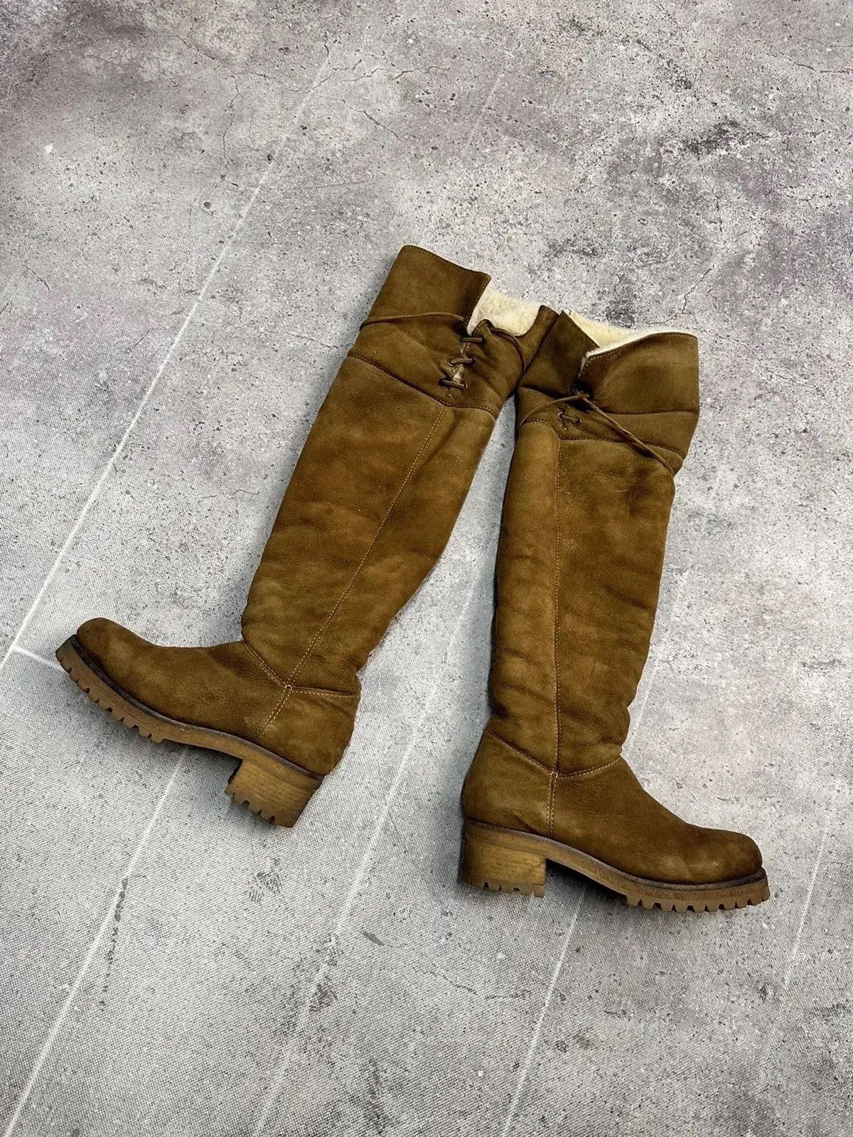 Genuine Leather × Moncler × Moncler Grenoble Vintage Moncler Leather suede boots high Luxury Size US 8 / IT 38 - 2 Thumbnail