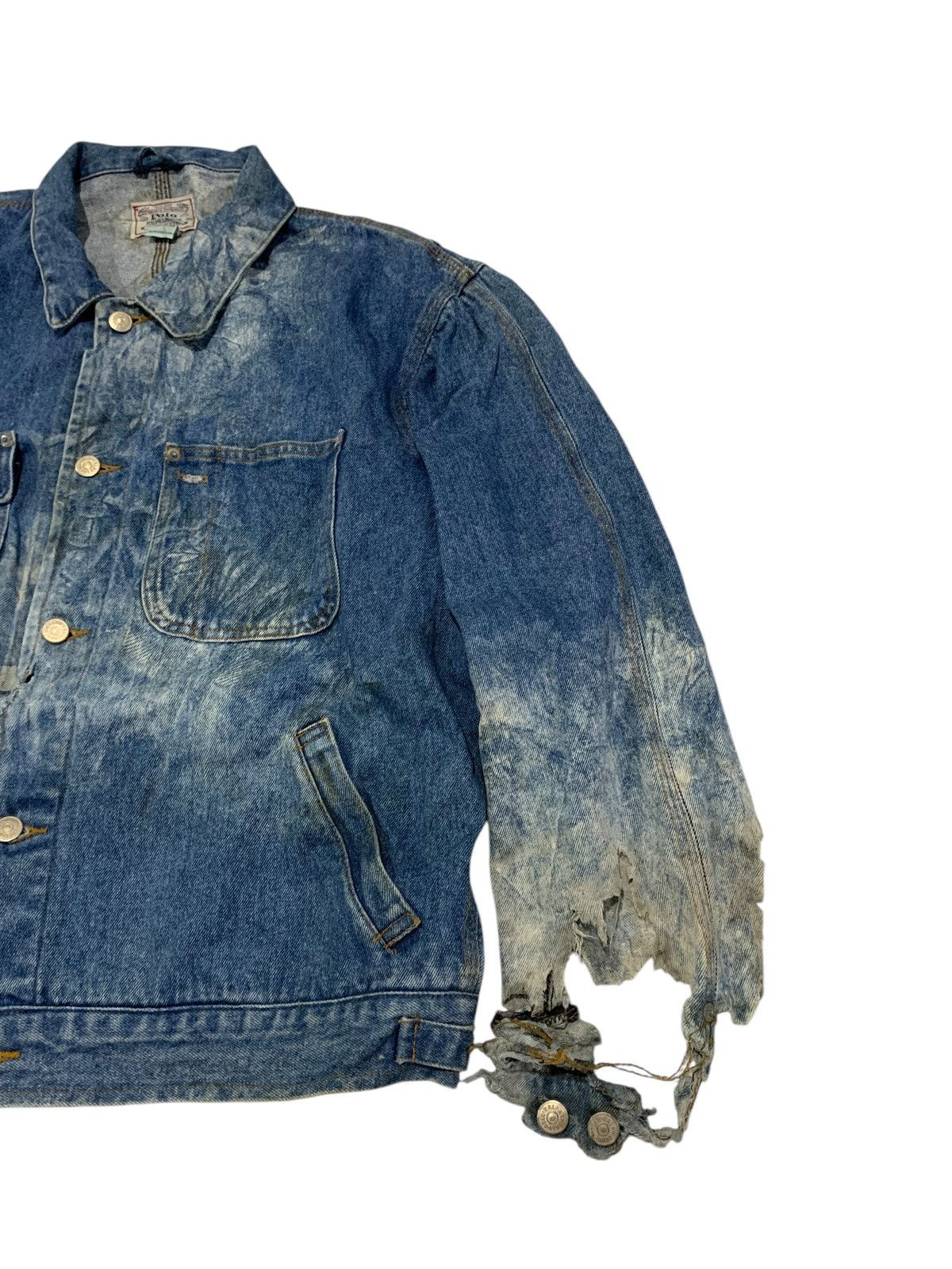 Polo Ralph Lauren × RRL Ralph Lauren 🔥VTG DISTRESSED POLO RL DENIM JACKETS Size US M / EU 48-50 / 2 - 3 Thumbnail