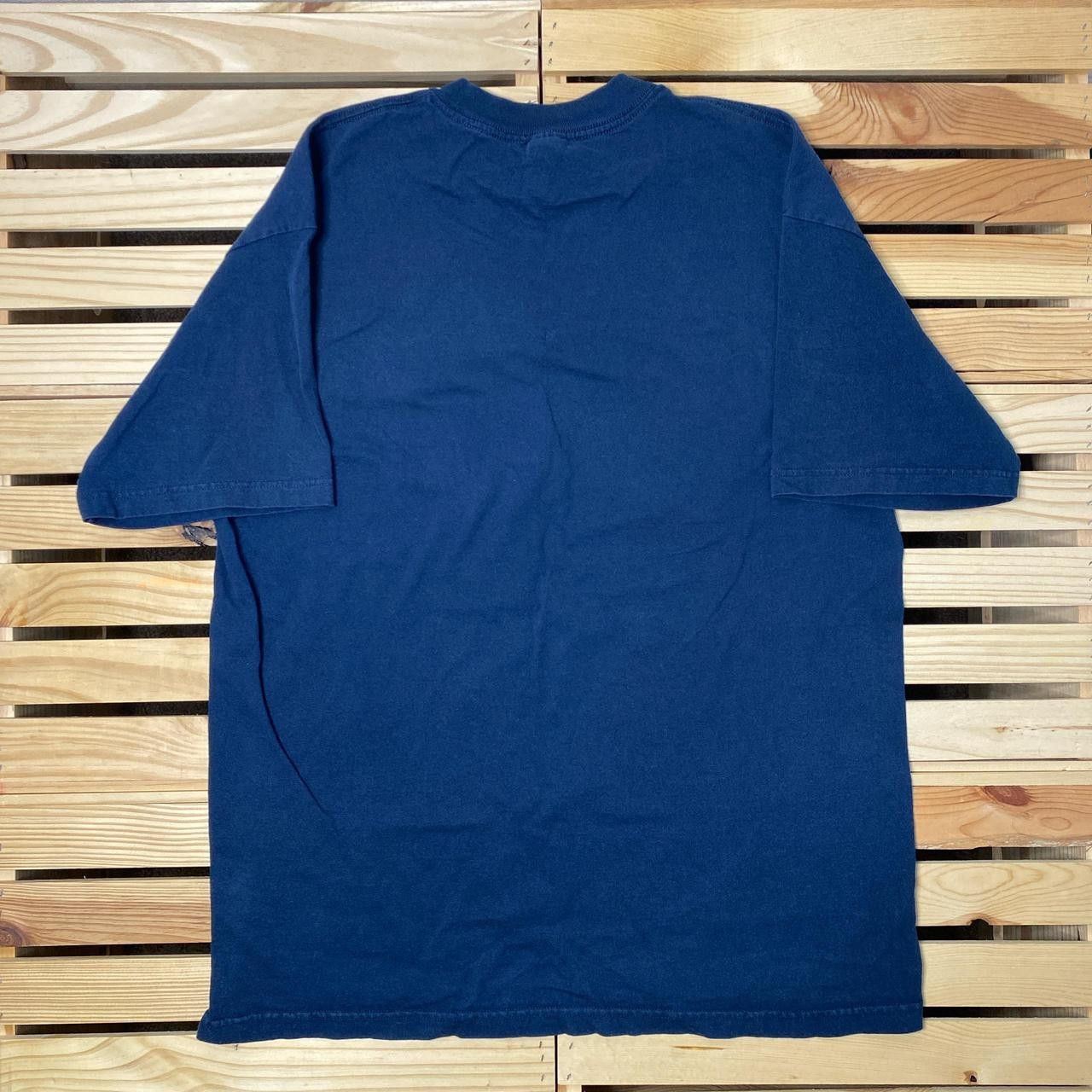 Elwood Vintage Elwood Denim Co. Box Logo Navy Blue Tee Size XL Size US XL / EU 56 / 4 - 2 Thumbnail