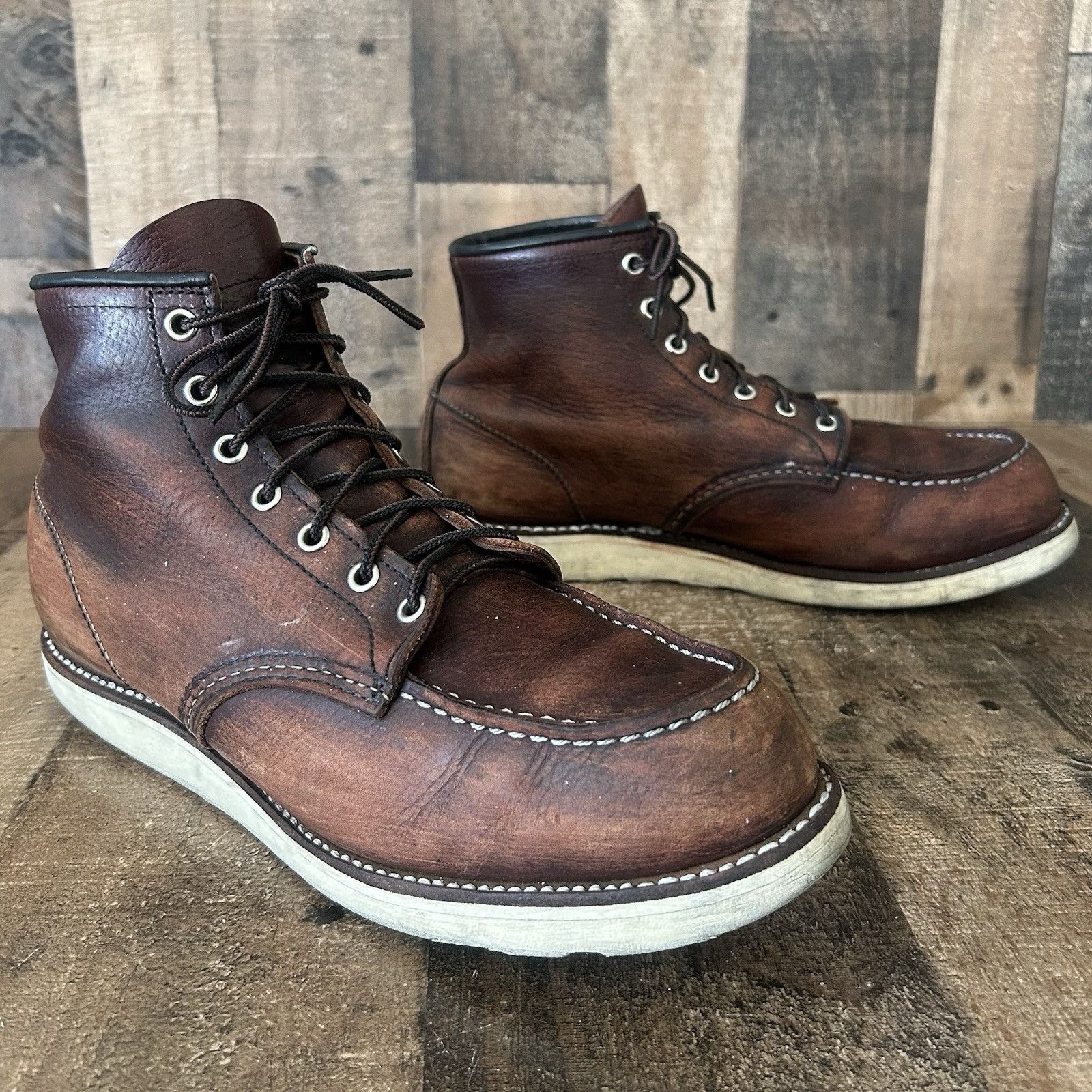 Red Wing Red Wing Heritage 8138 Briar Slick Moc Toe Boots Mens 11.5 D Size US 11.5 / EU 44-45 - 12 Thumbnail