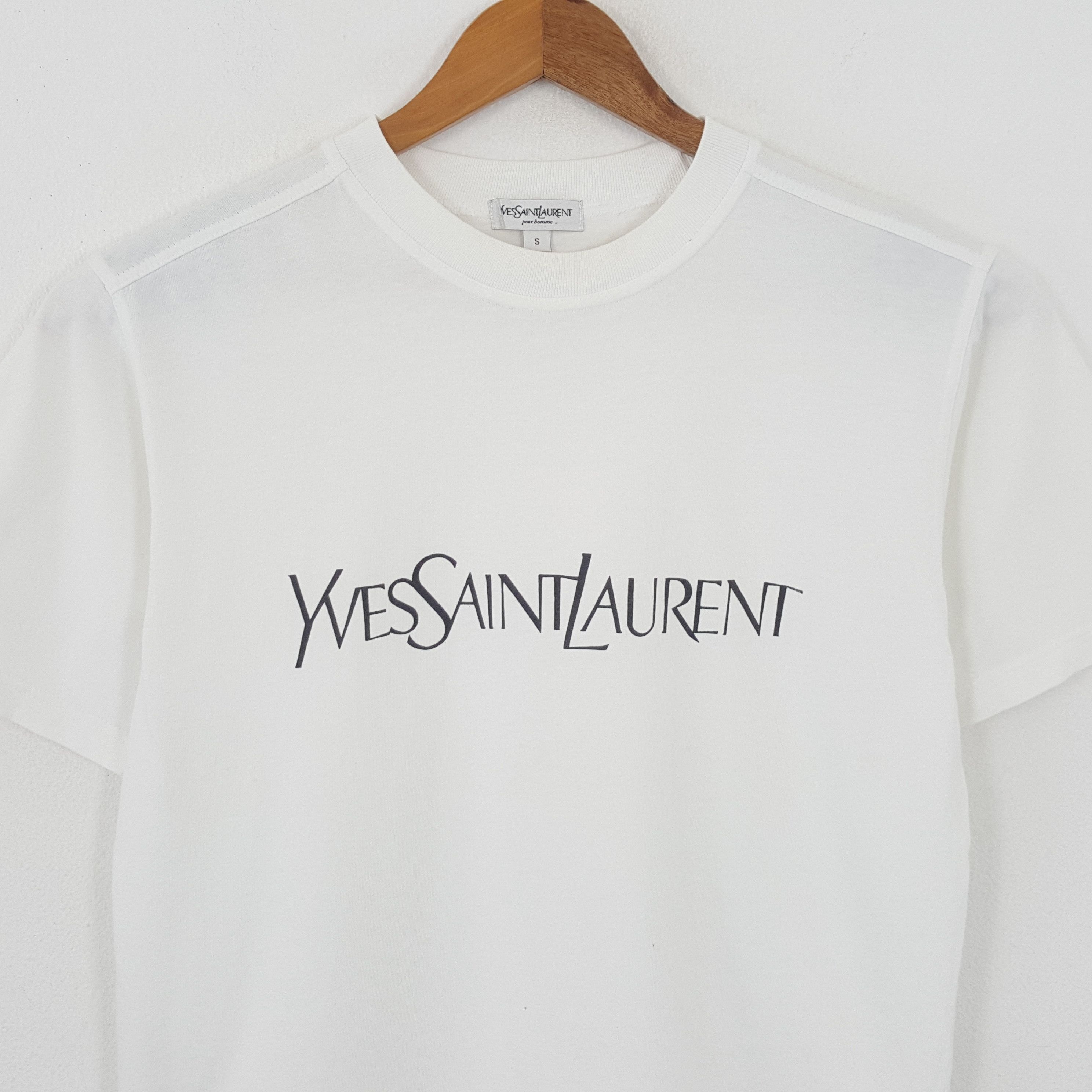 Vintage × Yves Saint Laurent Vintage YVES SAINT LAURENT Italian Brand T-Shirts Size US L / EU 52-54 / 3 - 2 Thumbnail