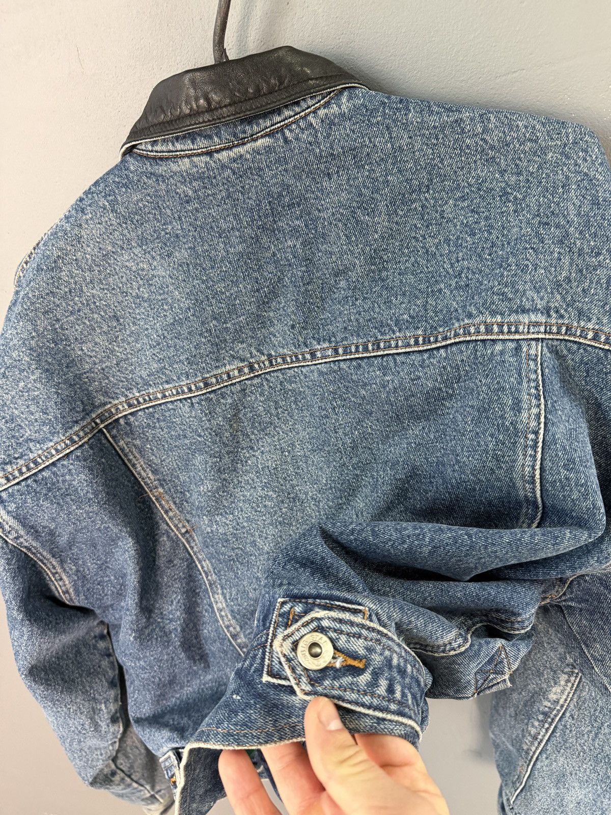 Denim & Co. Vintage 70s Denim Bomber Jacket Size US S / EU 44-46 / 1 - 9 Thumbnail